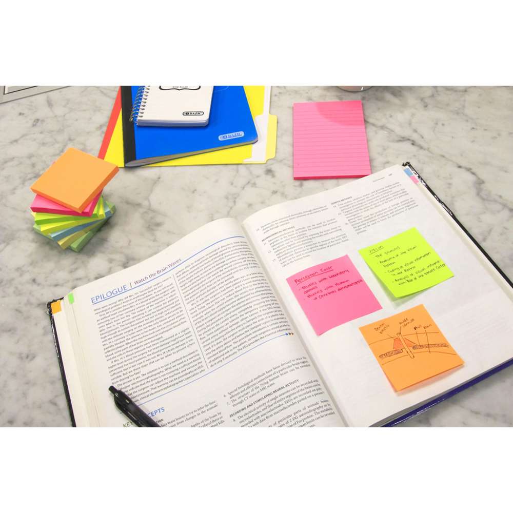 Sticky Notes 3" X 3" 50 Ct. (4/Pack) Yellow