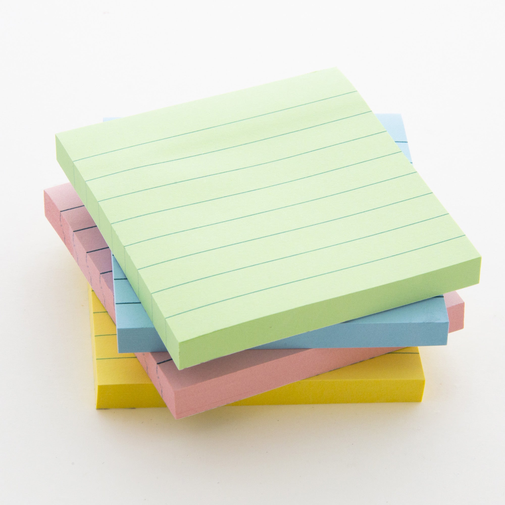 Lined Sticky Notes 3" X 3" 40 Ct. (3/Pack)