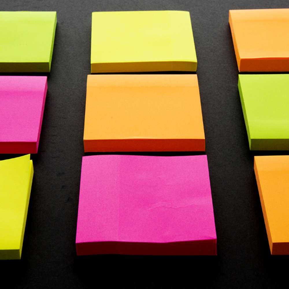 Sticky Notes 3" X 3" 80 Ct. Neon