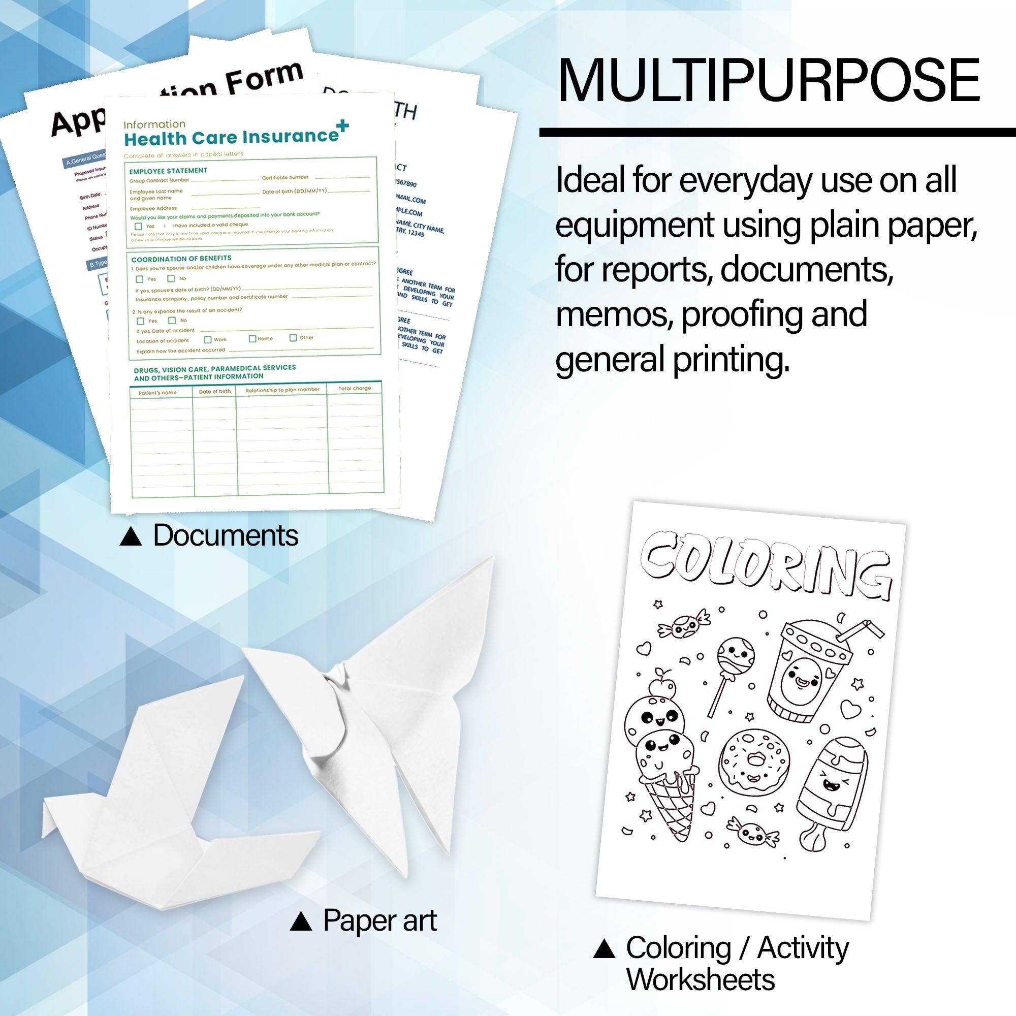 White Multipurpose Paper (50 sheets/pack)