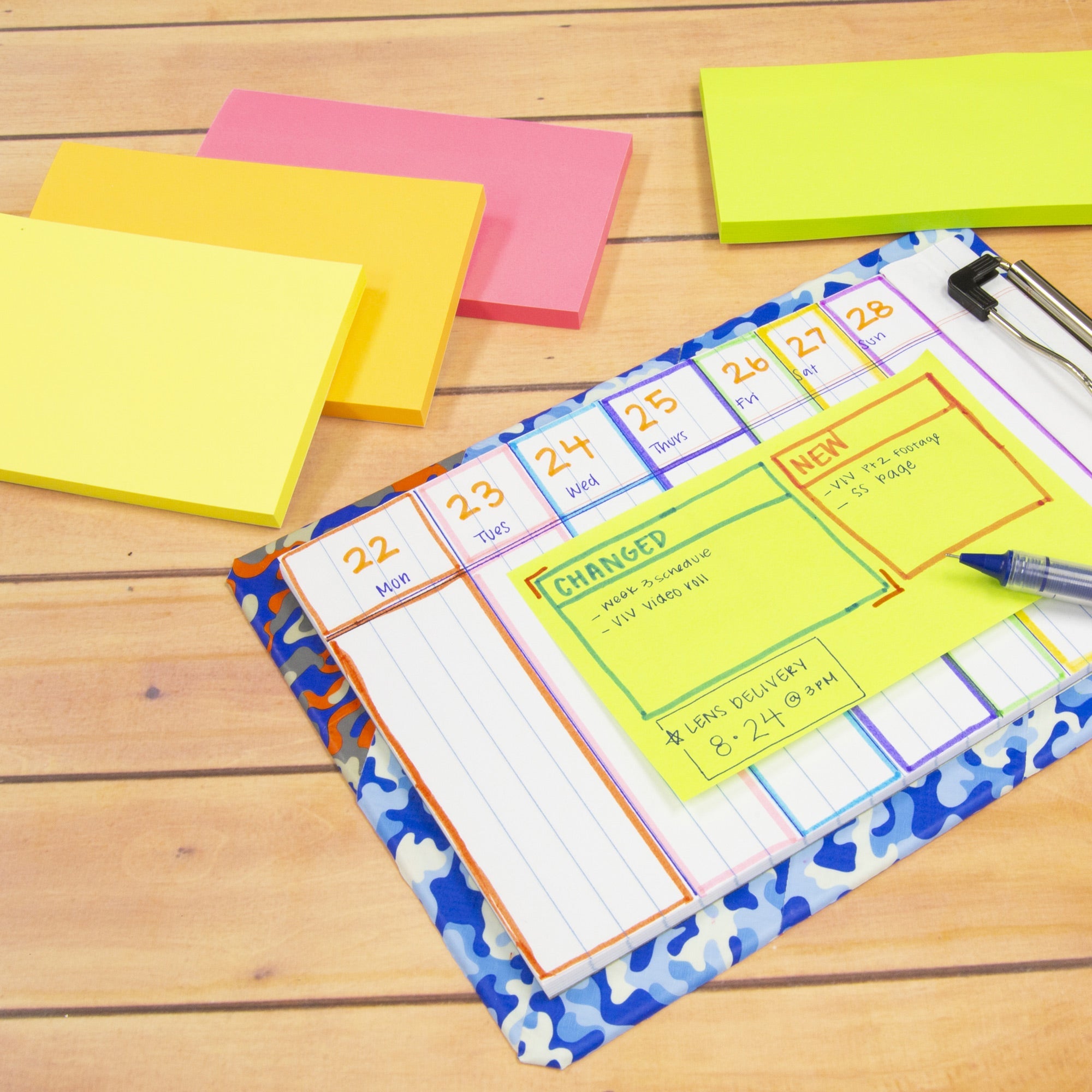 Sticky Notes 3" X 5" 70 Ct. Neon