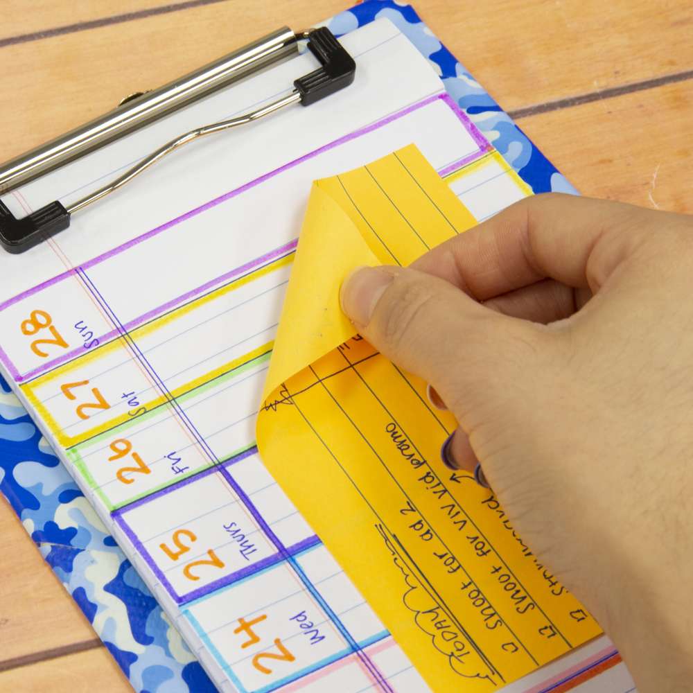 Lined Sticky Notes Neon 3" X 5" 70 Ct.