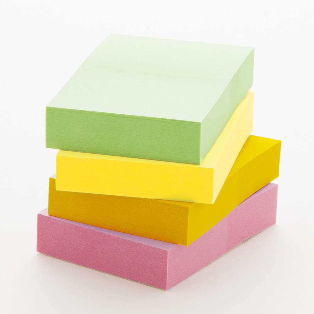 Sticky Notes 1.5" X 2" 70 Ct. (4/Pack) Neon