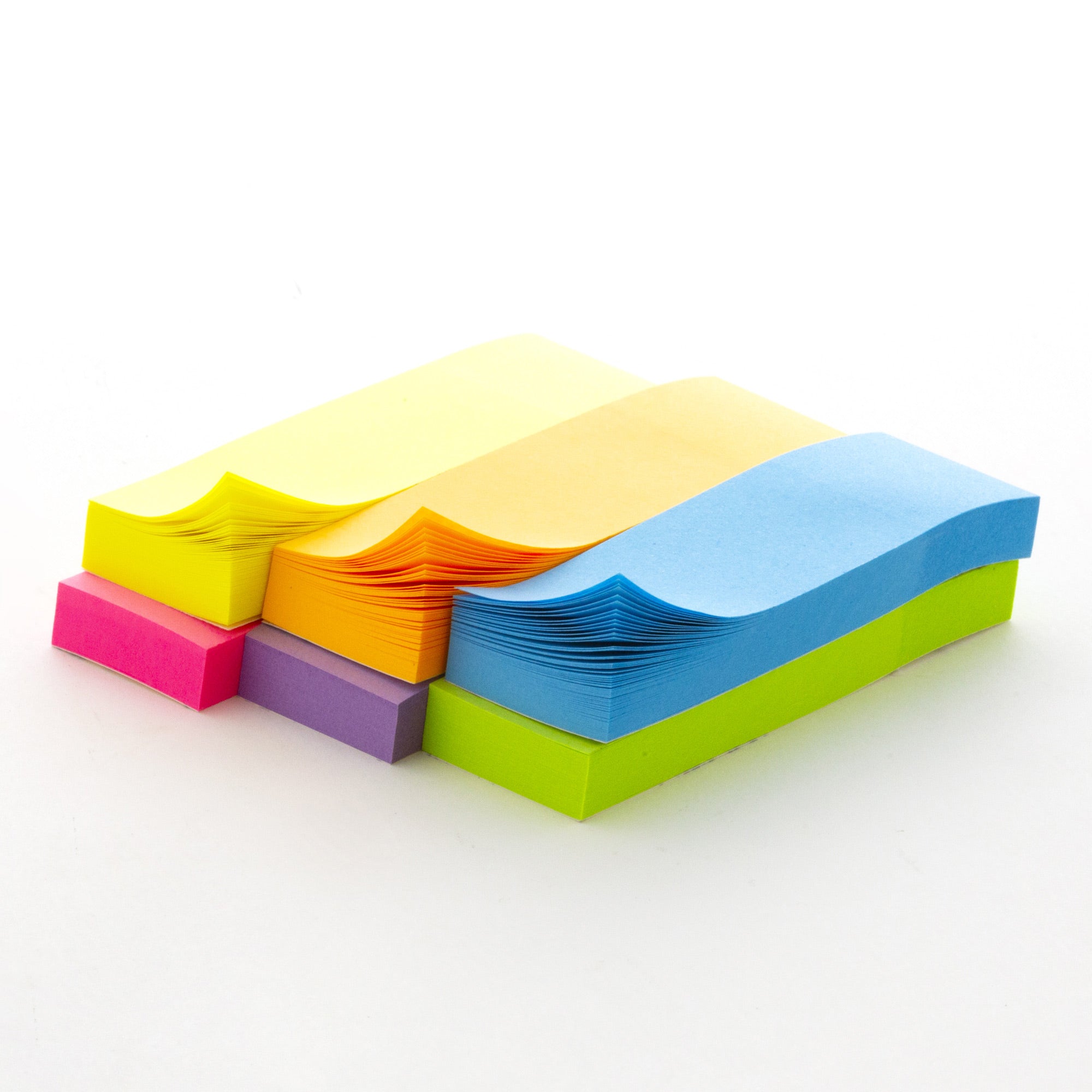 Flag Neon Page Markers 1" X 3" 80 Ct. (6/Pack)