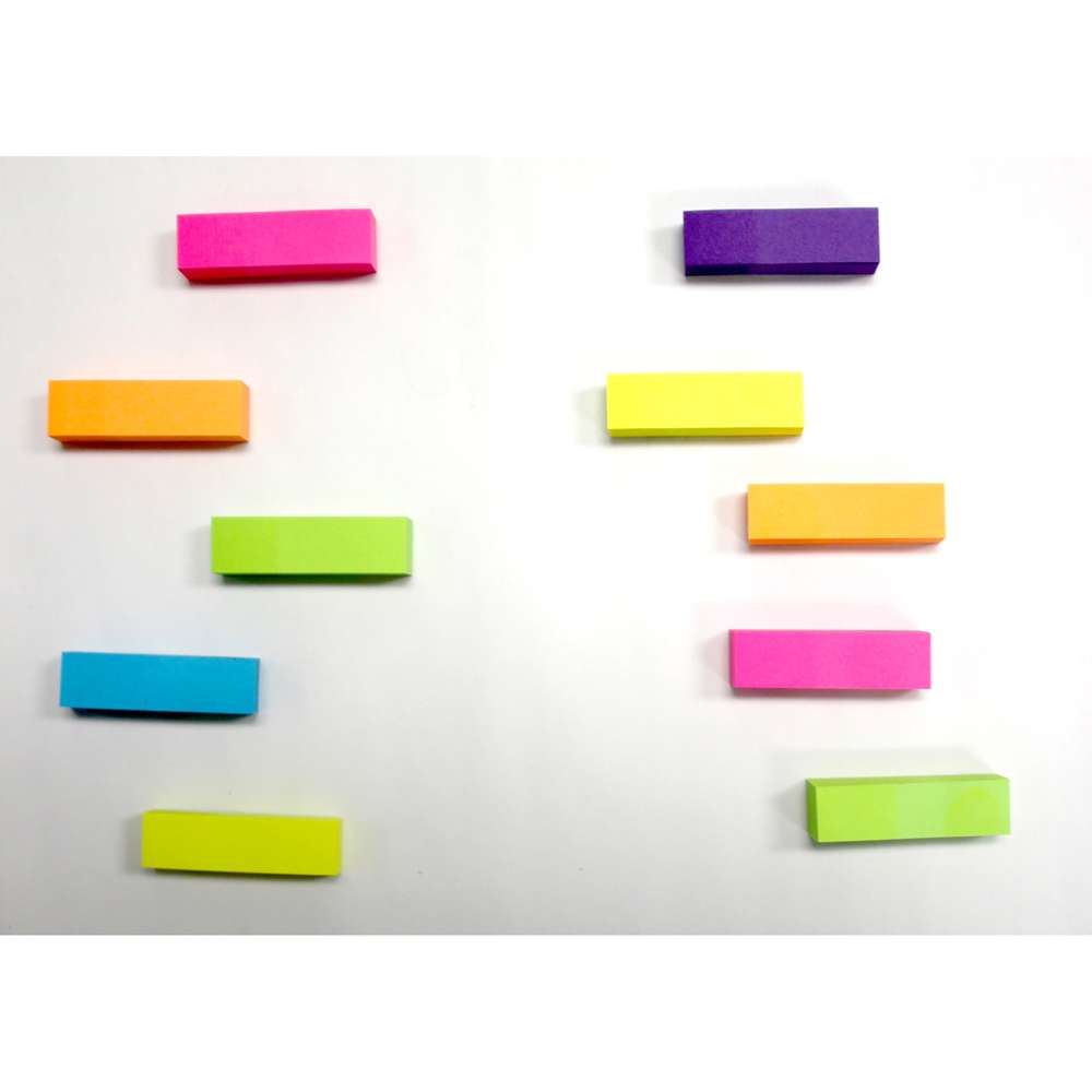 Flag Neon Page Marker 0.5" X 1.75" 100 Ct. (10/Pack)
