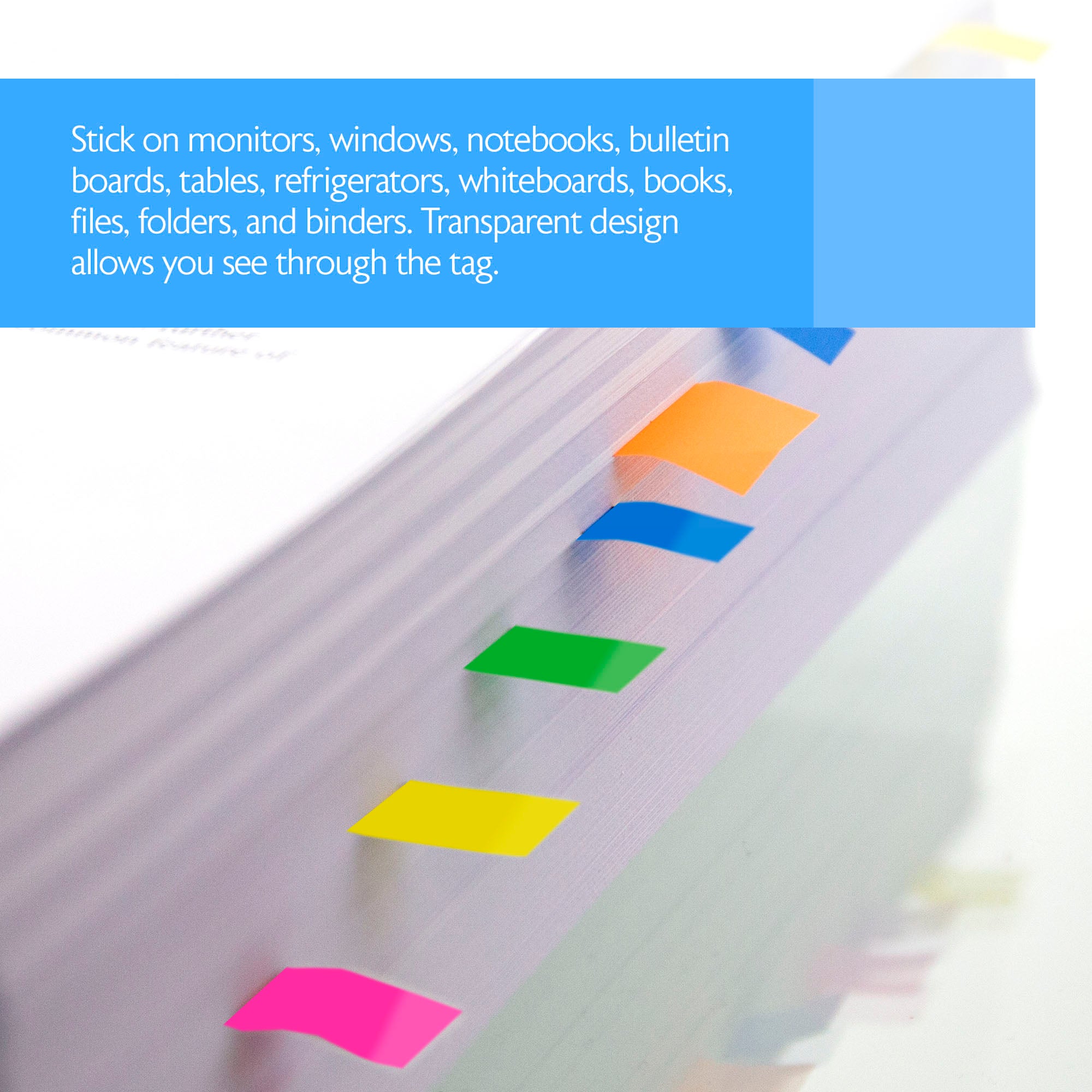 Flags Neon Color Coding 0.5" X 1.7" 25 Ct. (10/Pack)