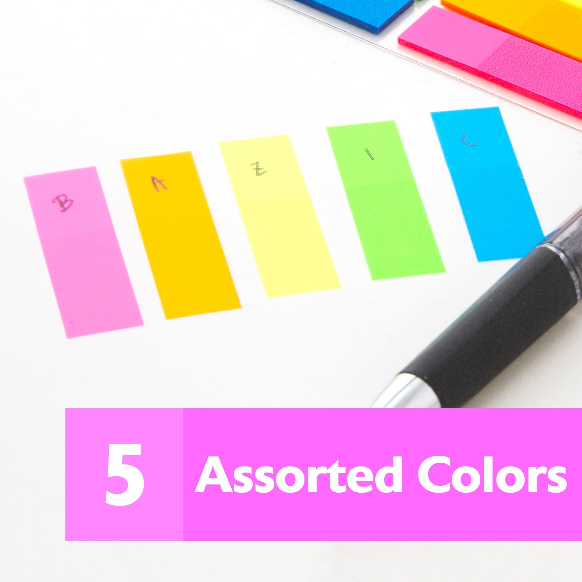 Flags Neon Color Coding 0.5" X 1.7" 25 Ct. (10/Pack)