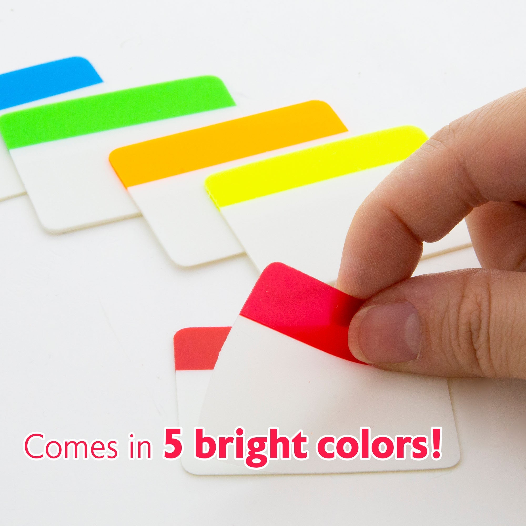Filing Tabs 2" x 1.5" 5 Colors (30 Tabs/Pack)