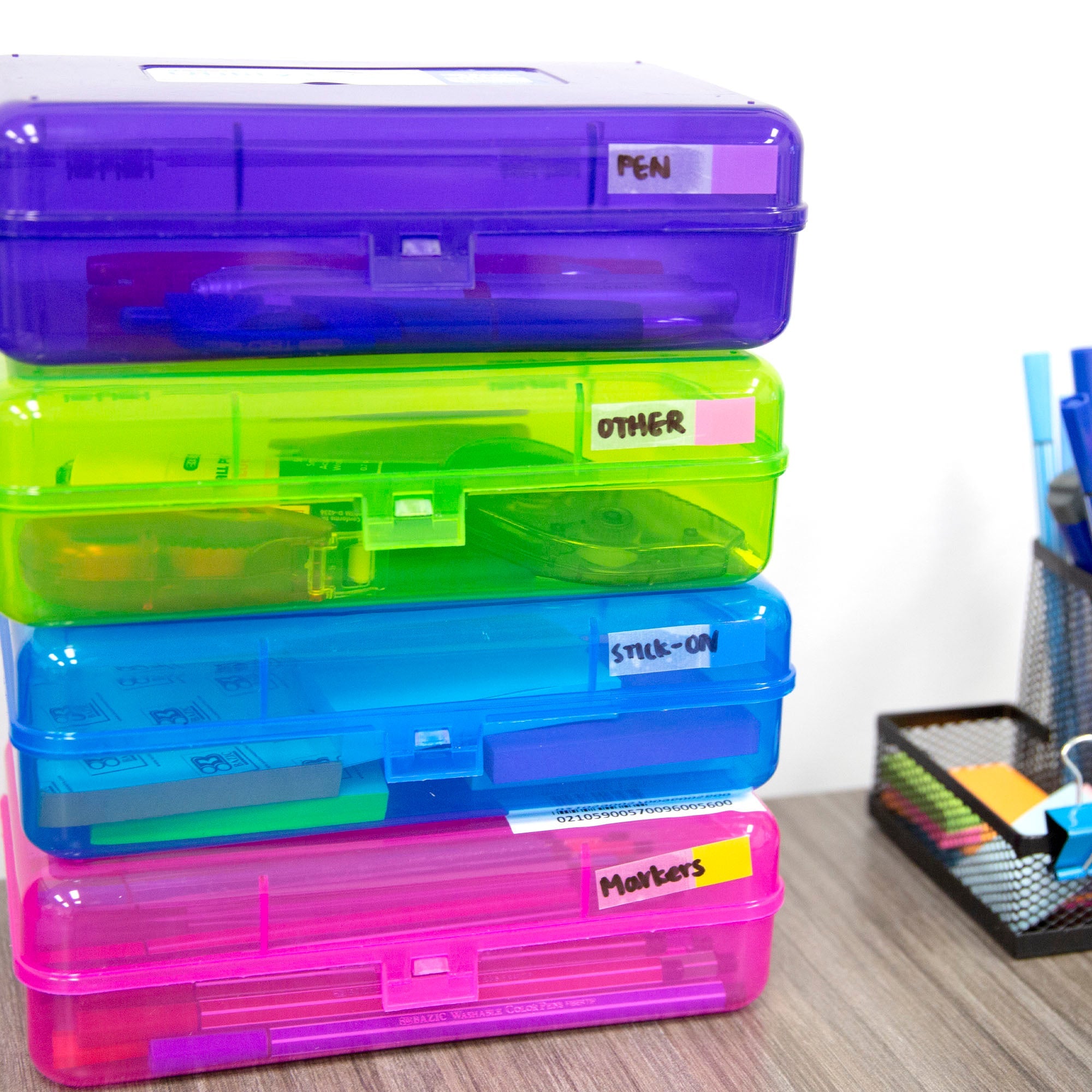 Flags Neon Color Coding Dispenser 0.5" x 1.7" 30 Ct (4/Pack)