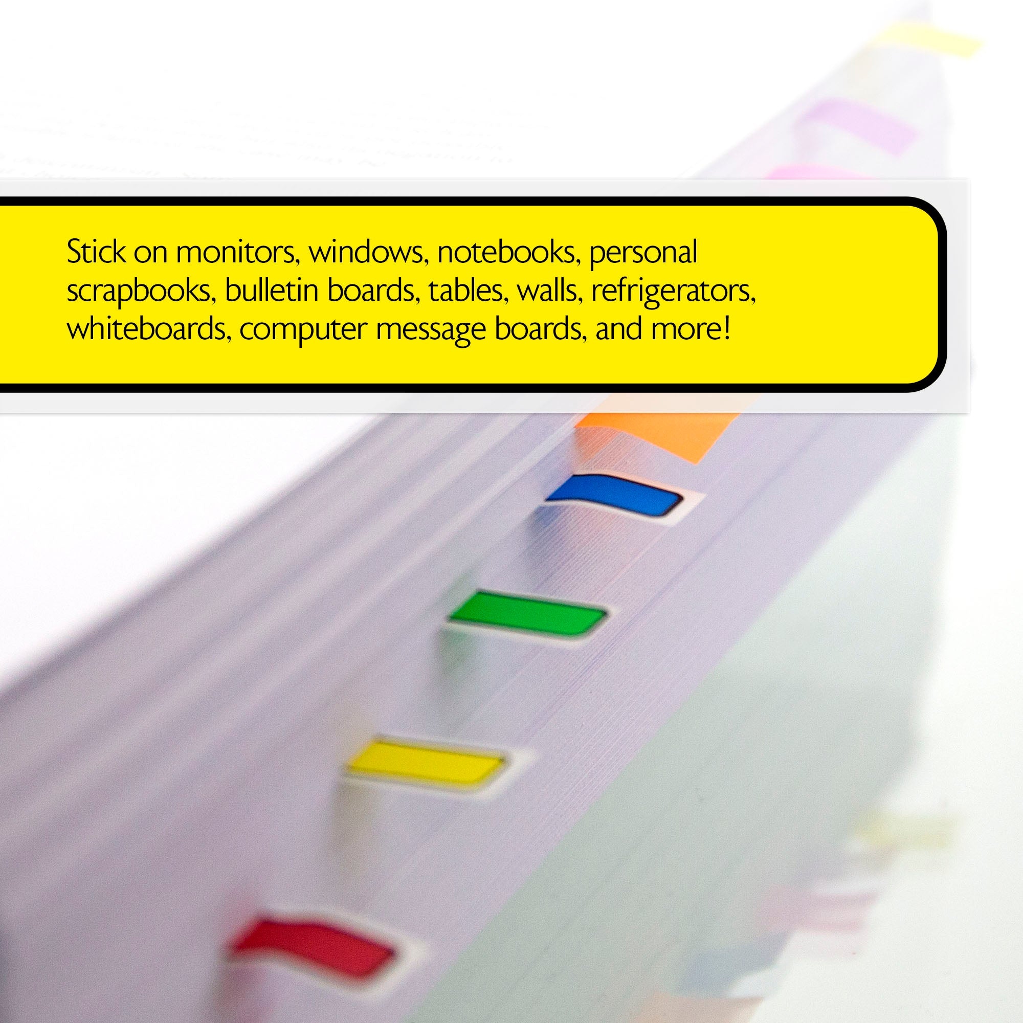 Flags Neon Color Printed Arrow Dispenser (4/Pack)