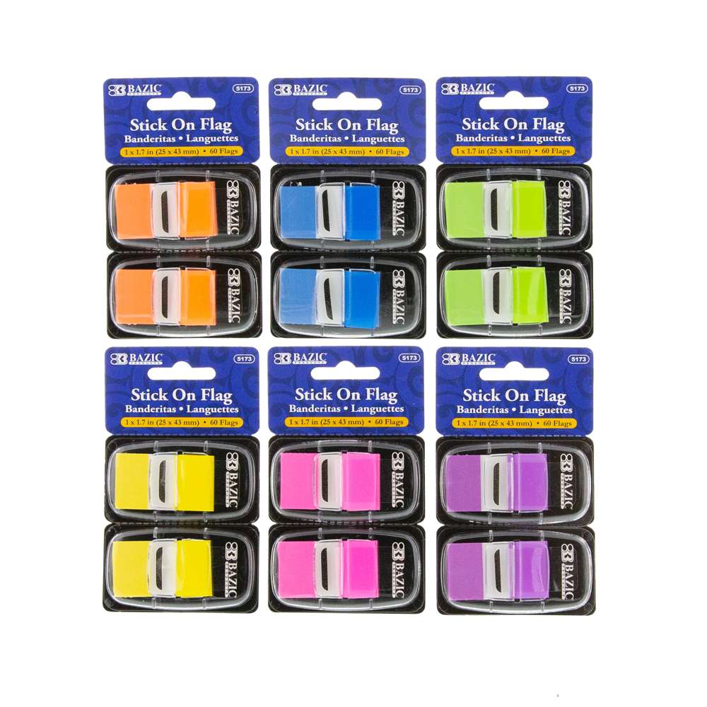 Flags Neon Color Standard Flags Dispenser (2/Pack)