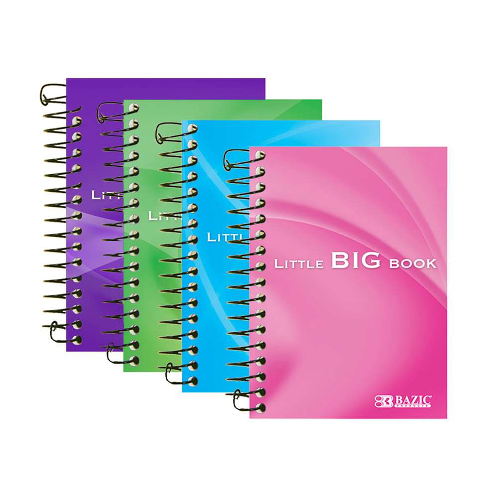 Spiral Fat Book 4" X 5.5" 180 Ct.