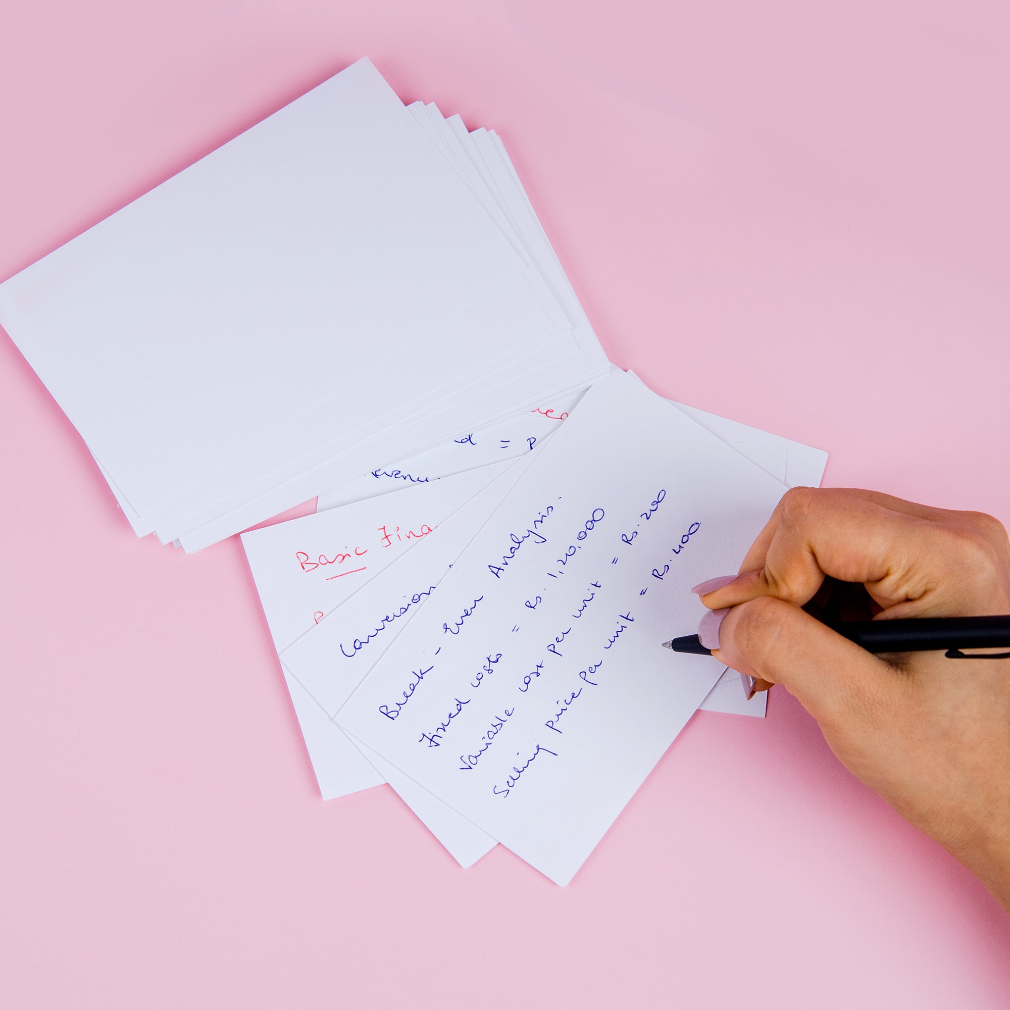 Unruled White Index Card 3" X 5" 100 Ct.