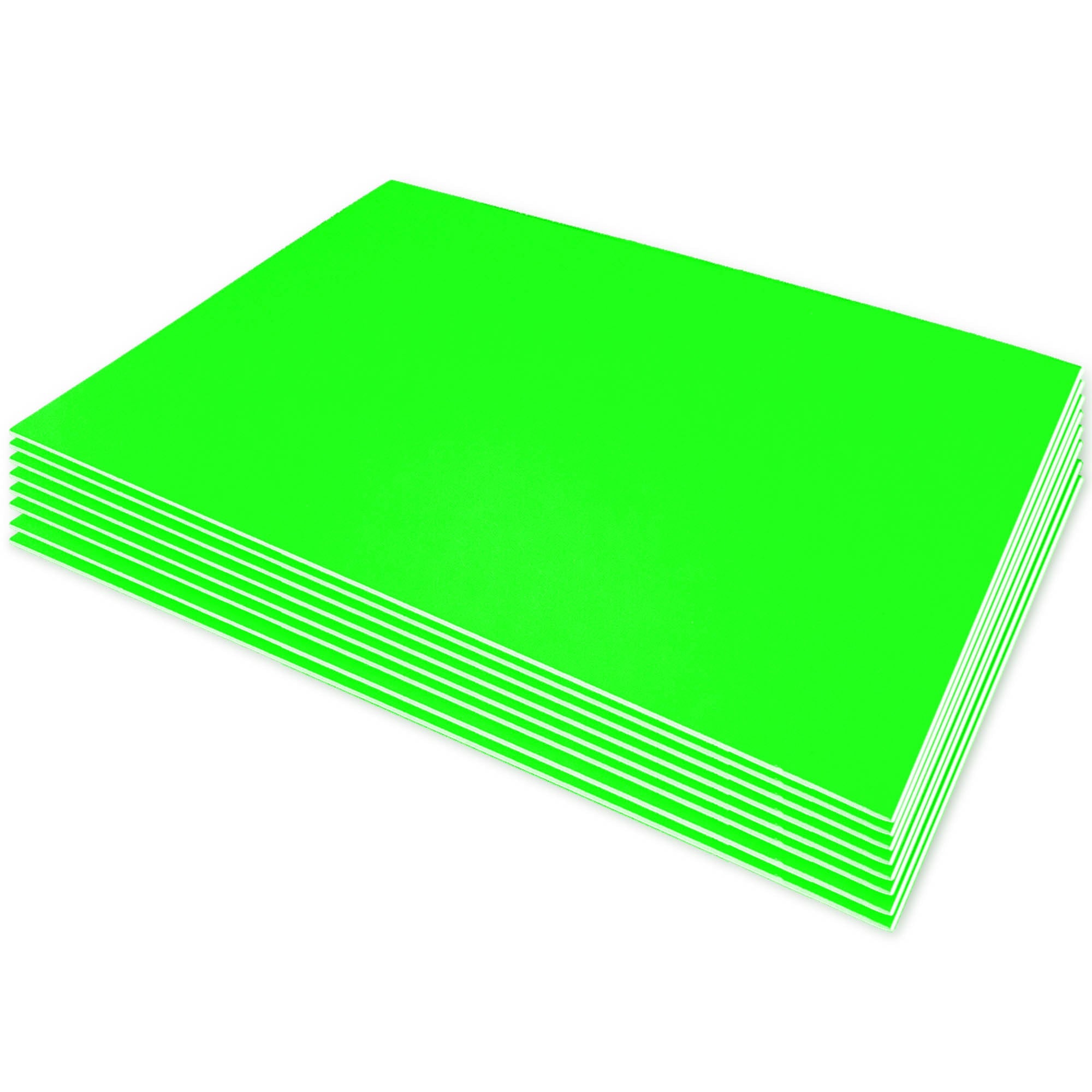 20" X 30" Fluorescent Green Foam Board (25 Unit/Case)