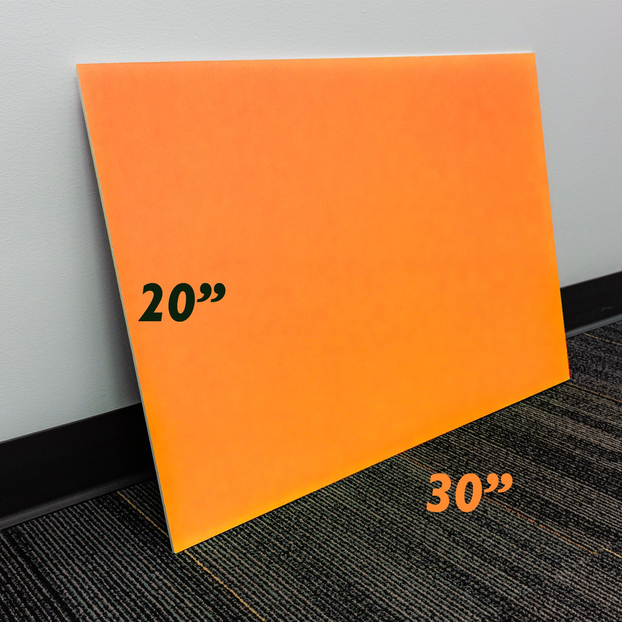 20" X 30" Fluorescent Orange Foam Board (25 Unit/Case)