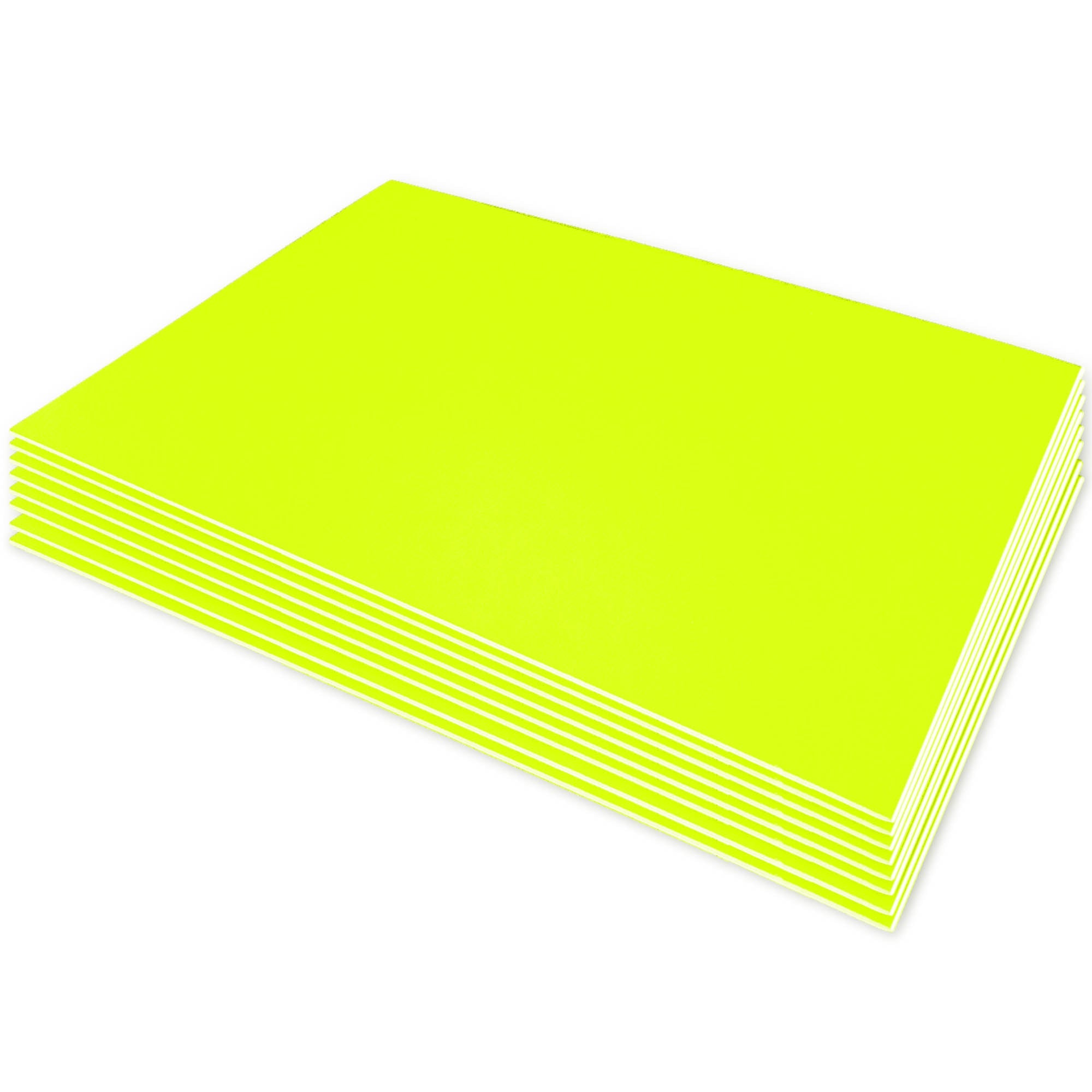 20" X 30" Fluorescent Yellow Foam Board (25 Unit/Case)
