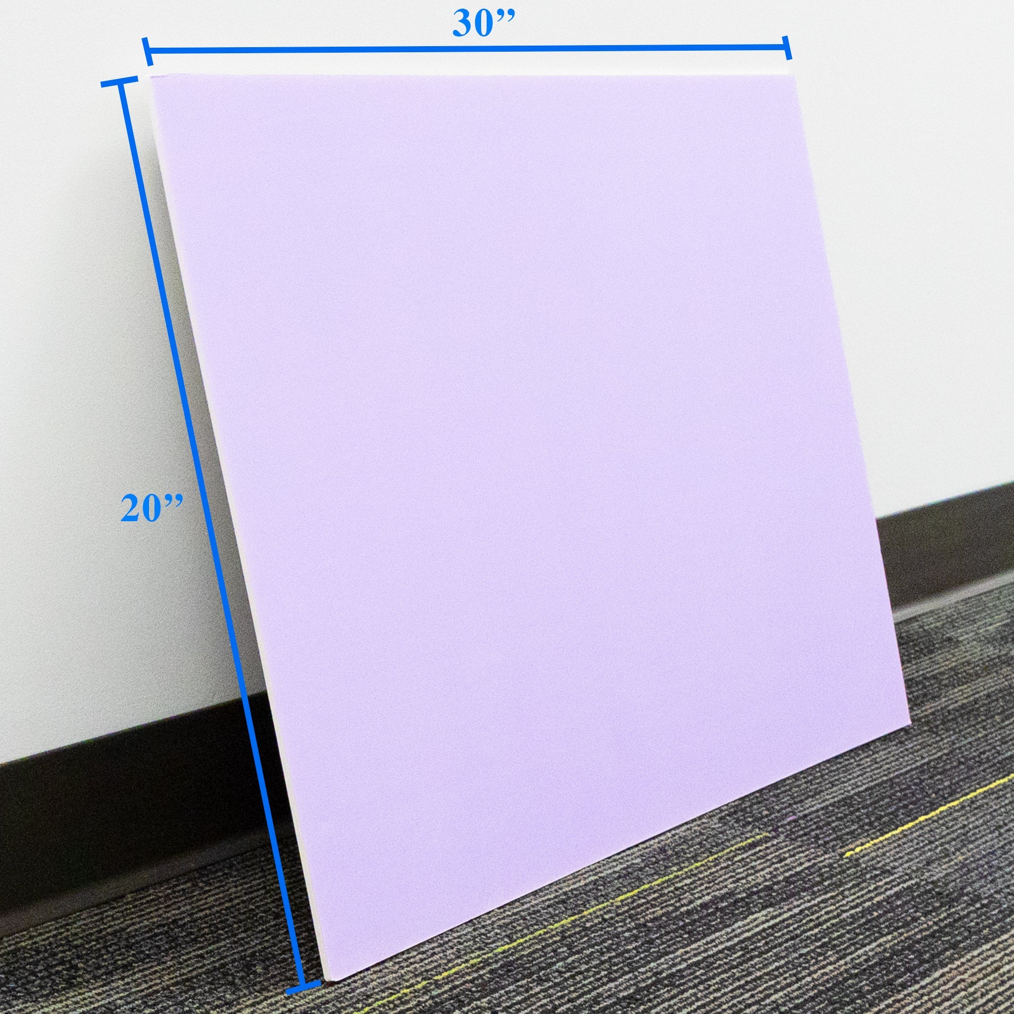 20" X 30" Lavender Foam Board (25 Unit/Case)