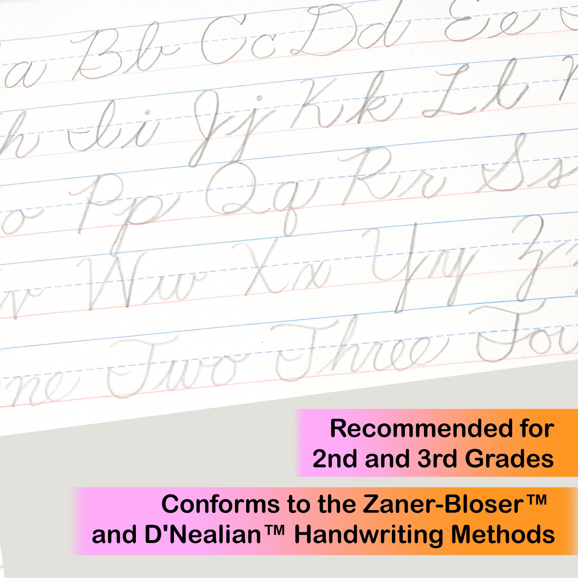 Cursive Writing Pad 10.5"X 8"(50 Ct.)