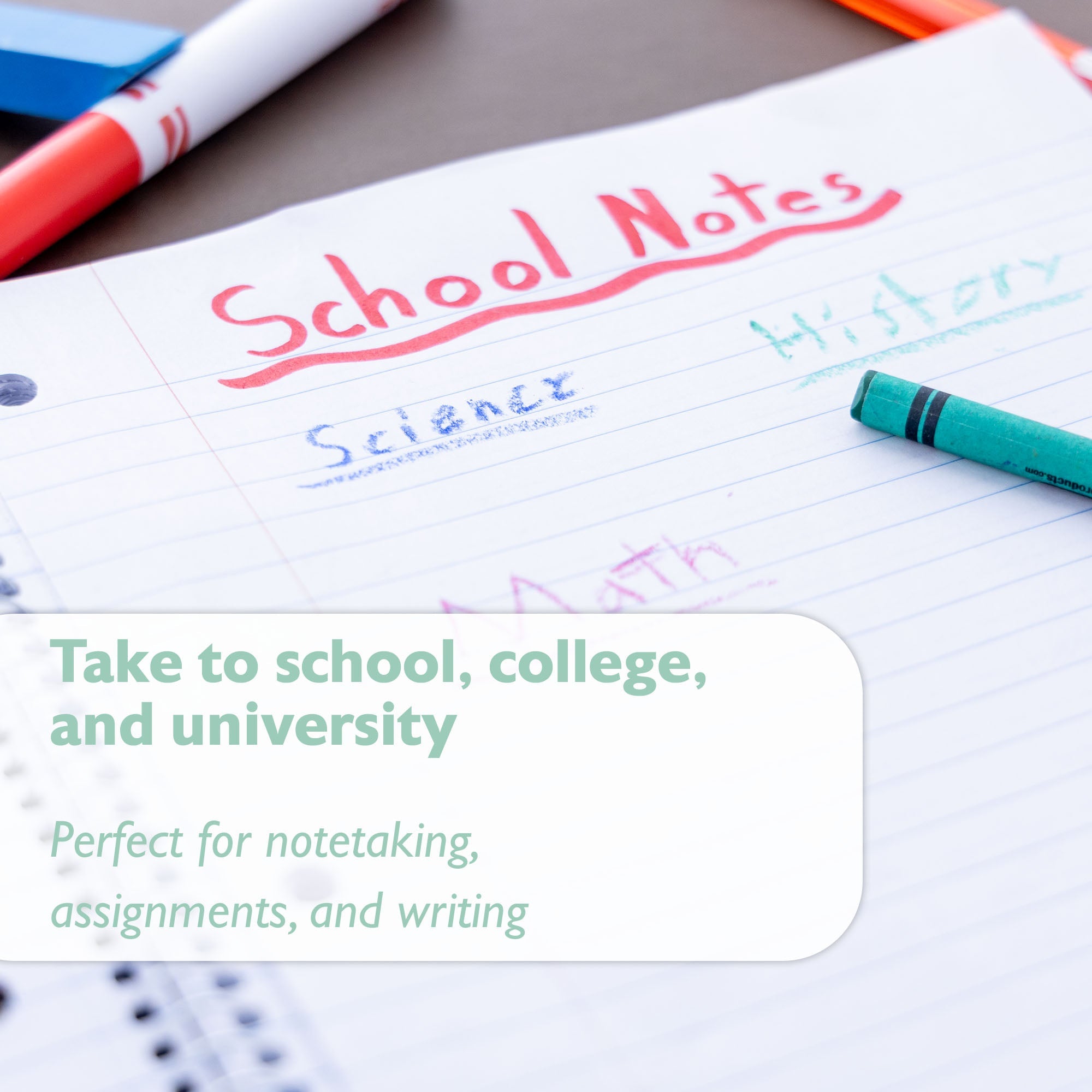 W/R 70 Ct. 1-Subject Pastel Spiral Notebook