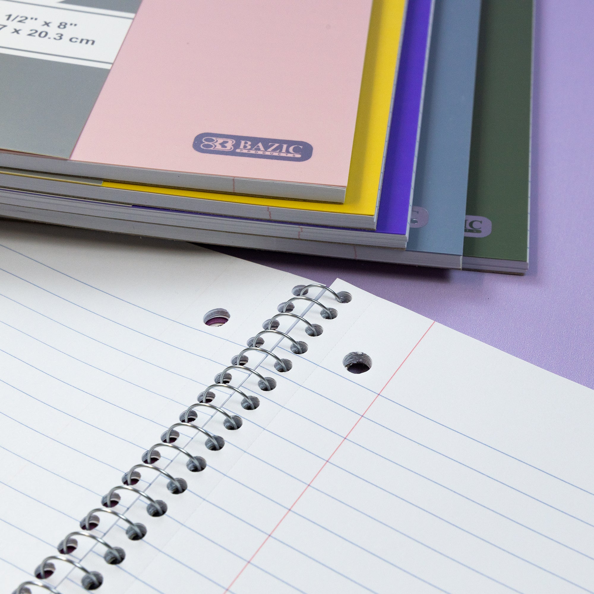 Notebook Spiral W/R 1-Subject Morandi Poly Cover 70 Ct.