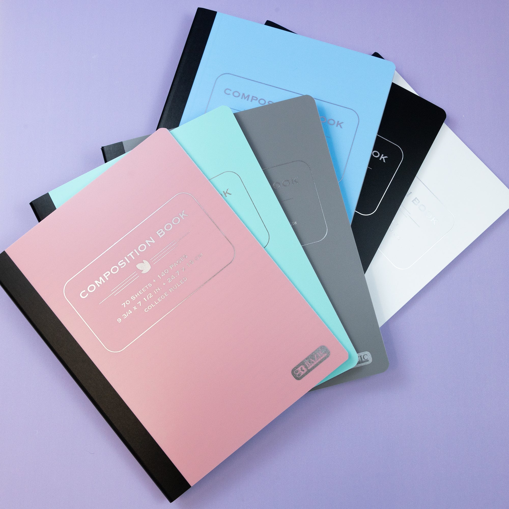 Composition Book C/R Pastel Poly Cover 70 Ct.