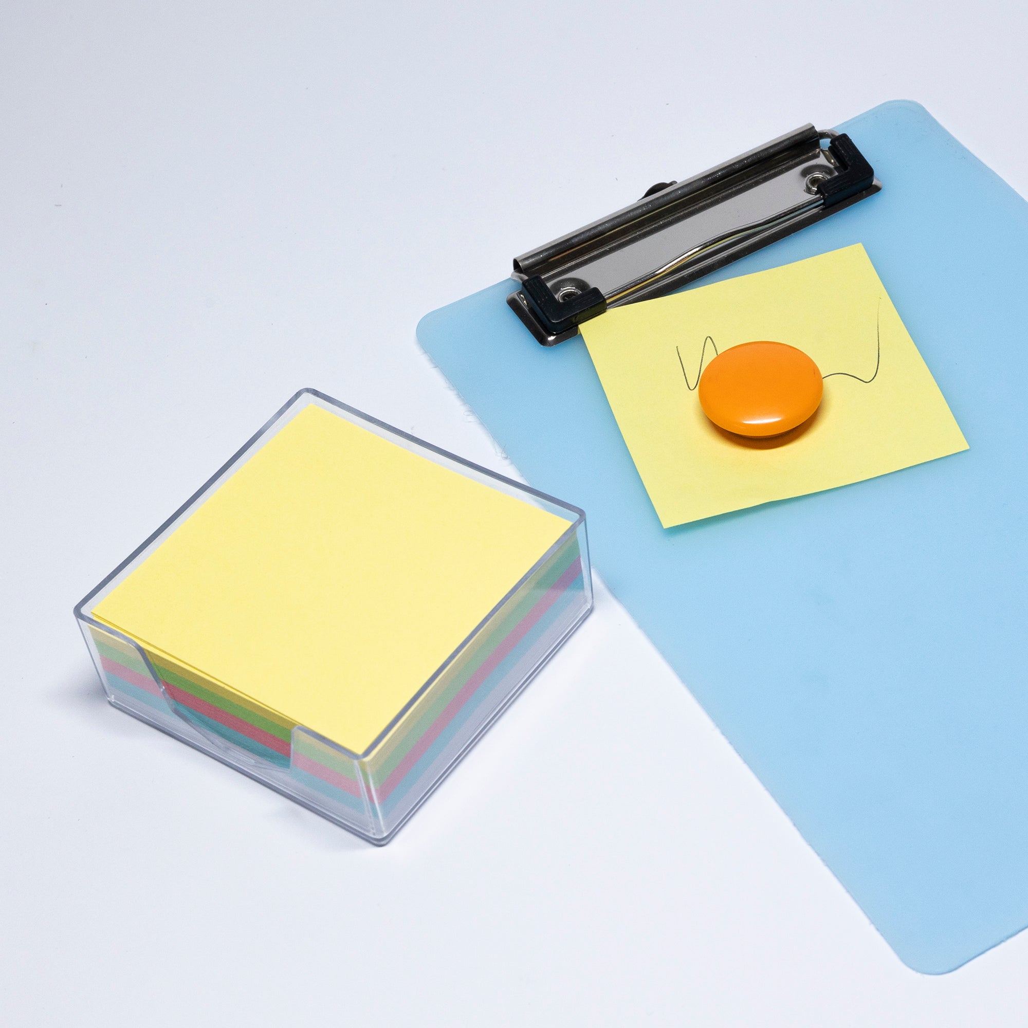 75mm X 75mm 300 Ct. Color Paper Cube w/ Tray