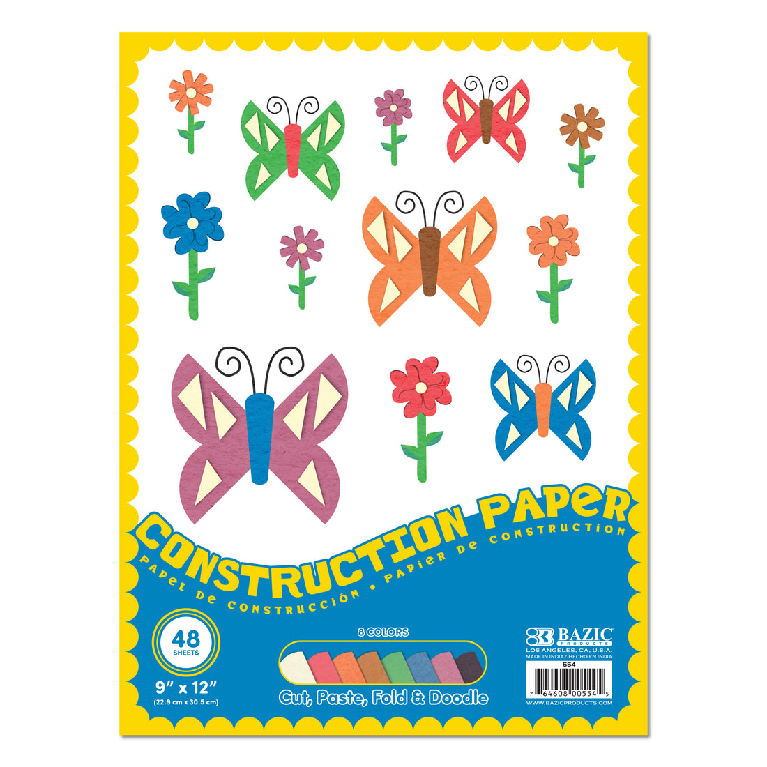 48 Ct. 9" X 12" Construction Paper