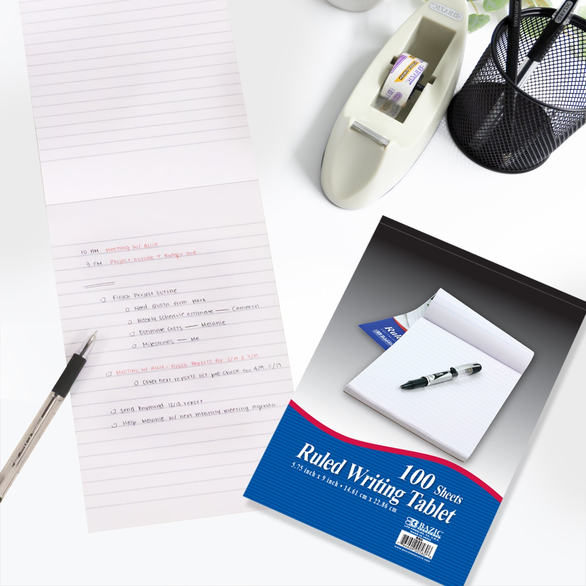 Writing Tablet Ruled 6" X 9" 100 Ct.