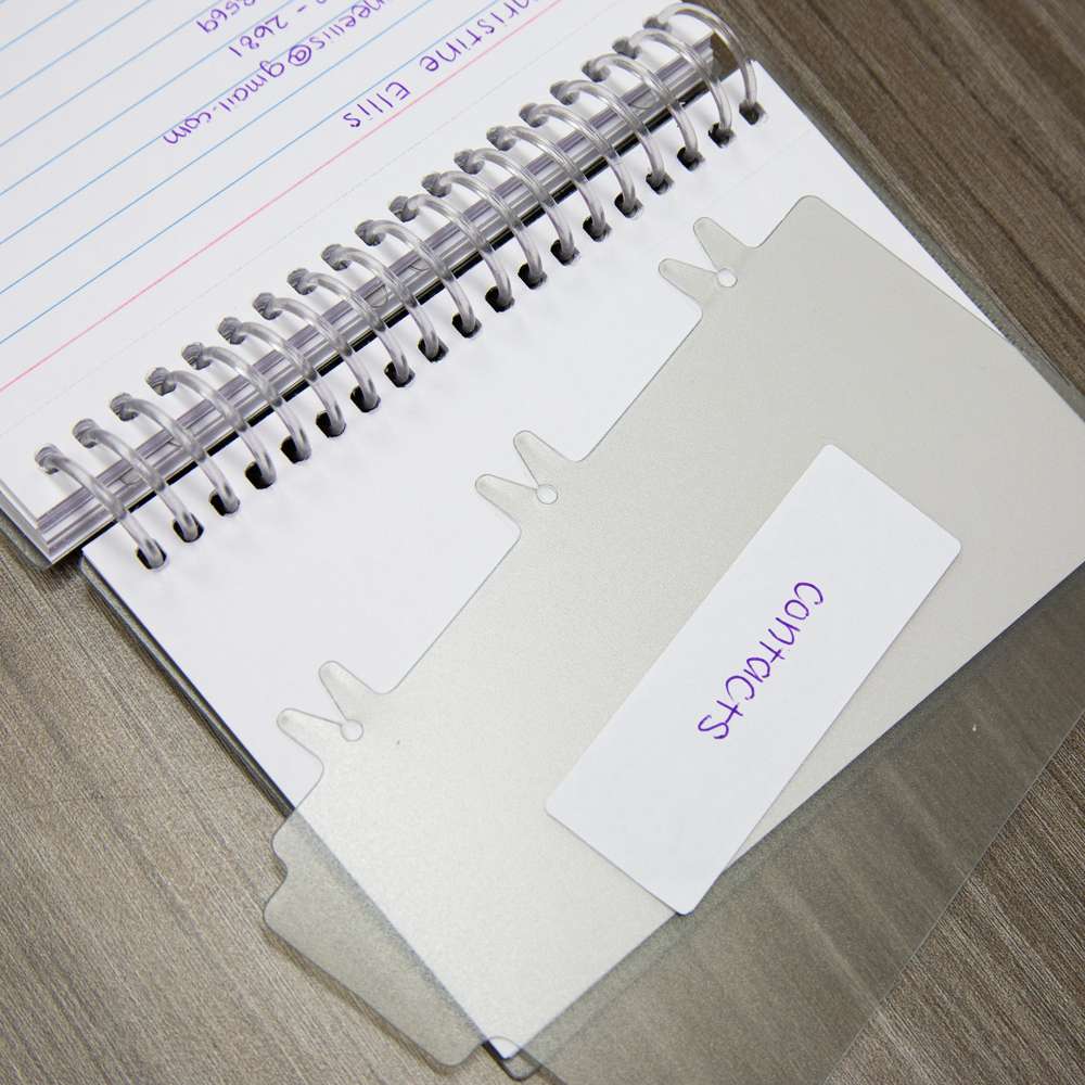 View Poly Ruled Index Card w/ Divider 3" x 5" 50 Ct.