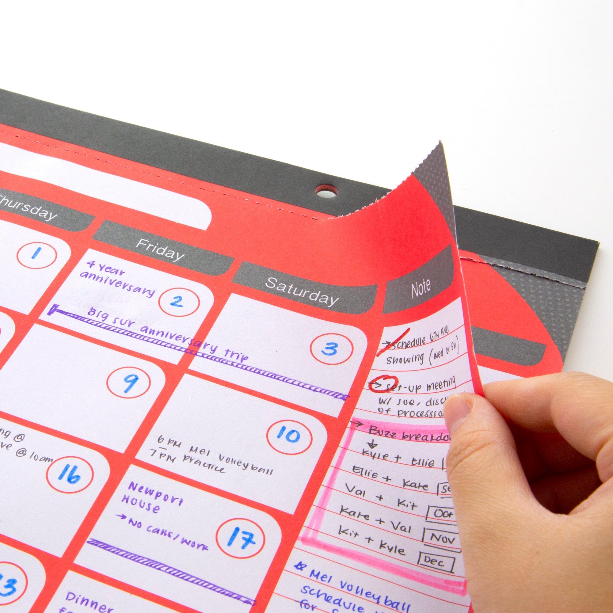 11" X 17" Undated 12-Month Desk Pad Calendar