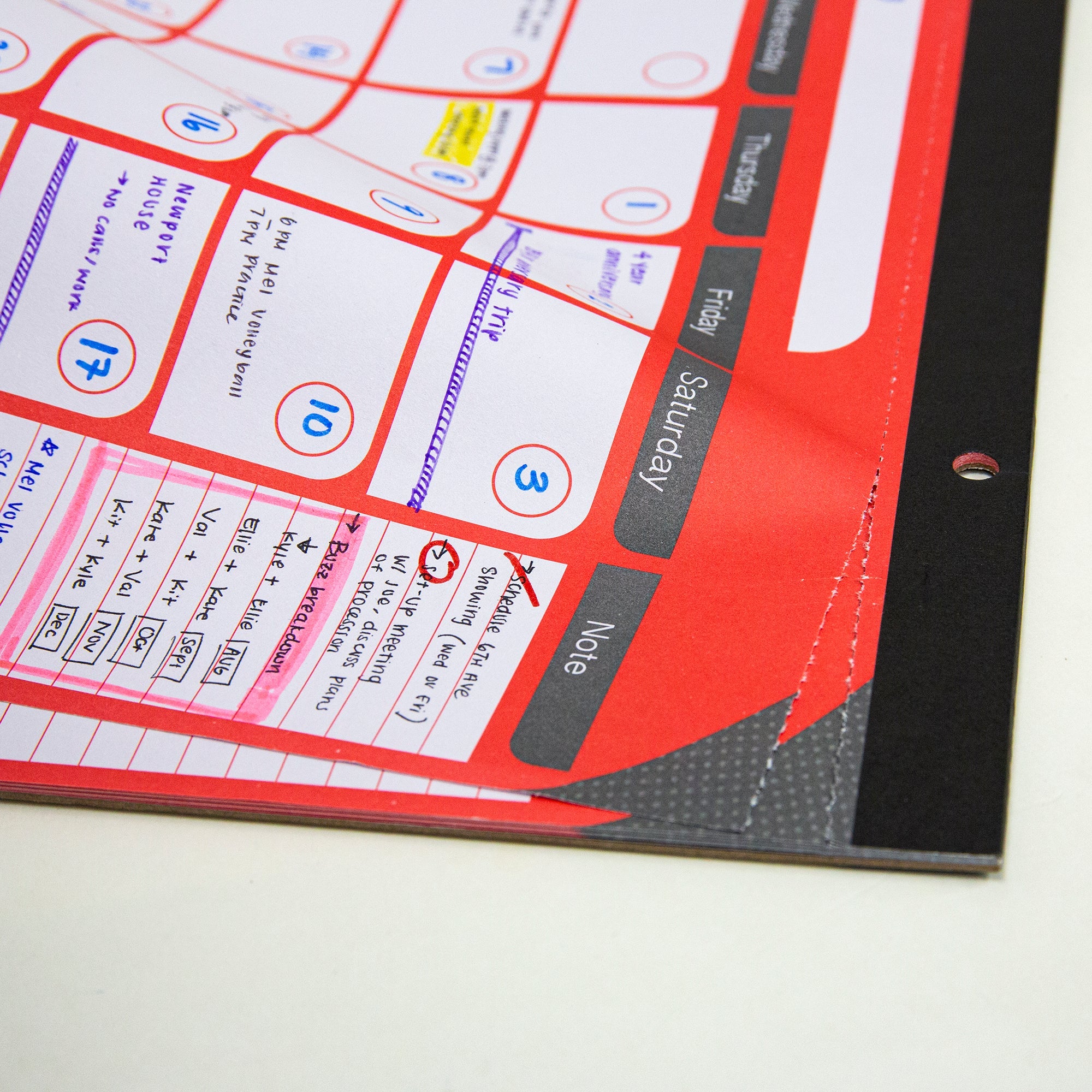 11" X 17" Undated 12-Month Desk Pad Calendar