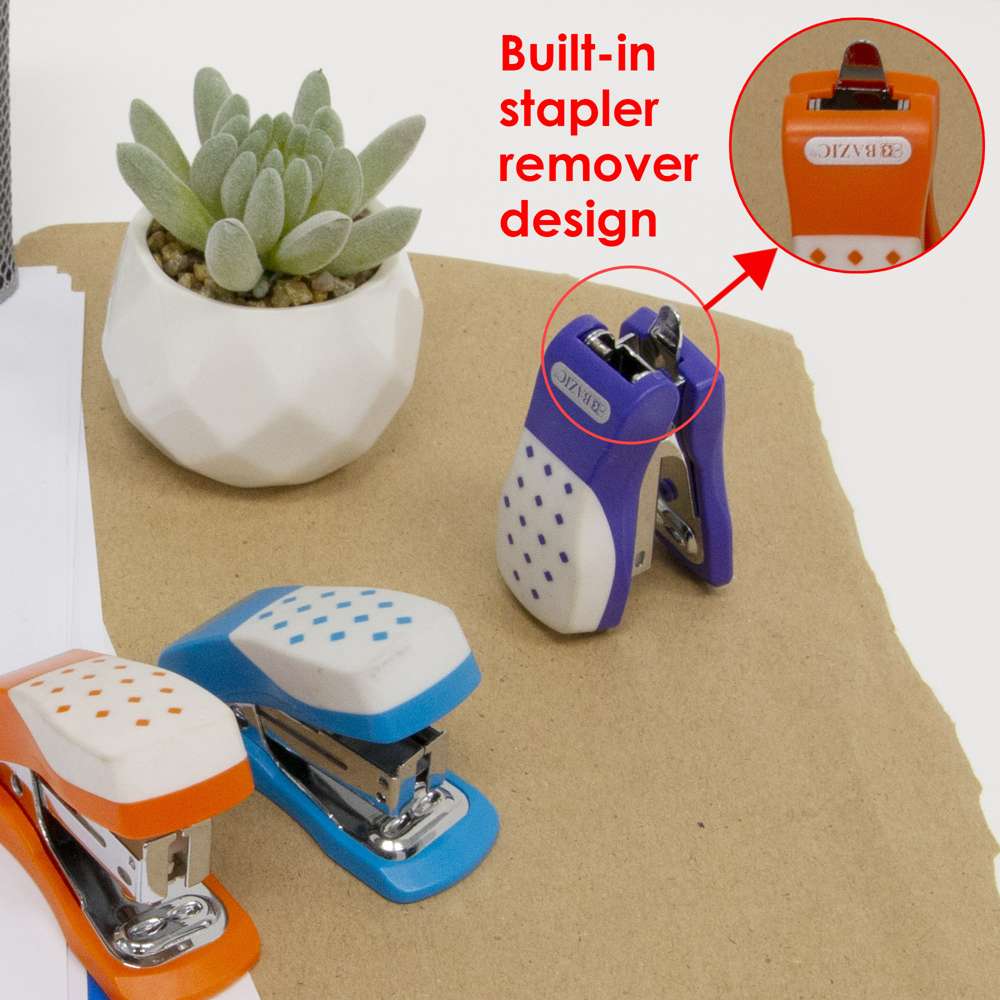 Mini Standard Cushion Grip Stapler (26/6) w/ 500 Ct. Staples