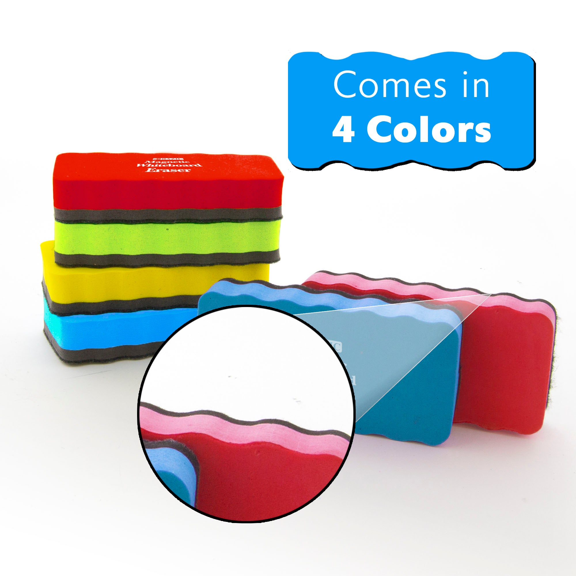 Whiteboard Eraser Magnetic w/ Foam Comfort Grip