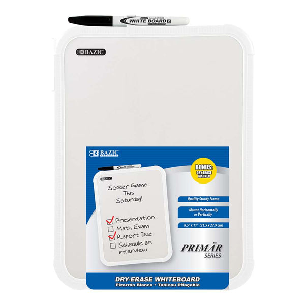 8.5" X 11" Dry Erase Board w/ Marker