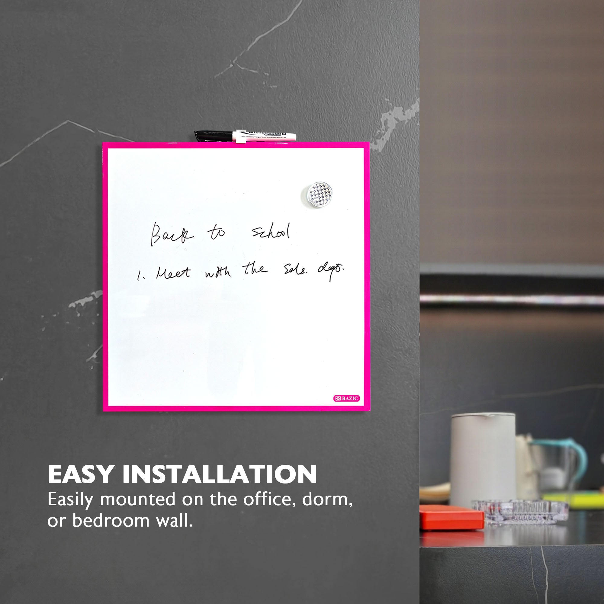 Magnetic Dry Erase Tile 14" x 14"