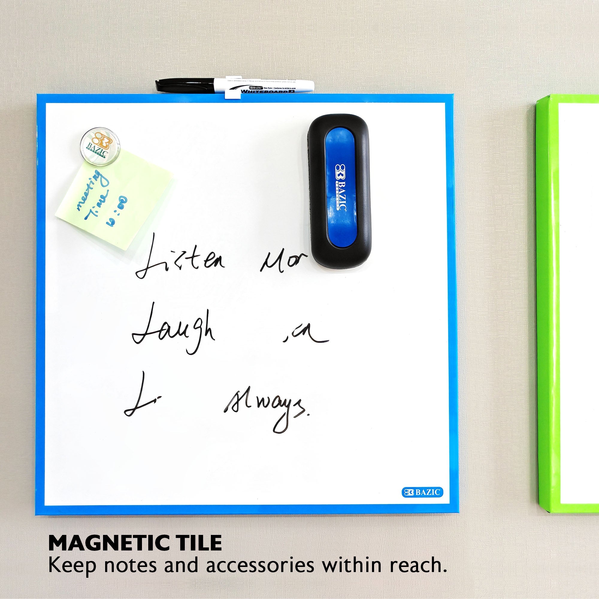 Magnetic Dry Erase Tile 14" x 14"