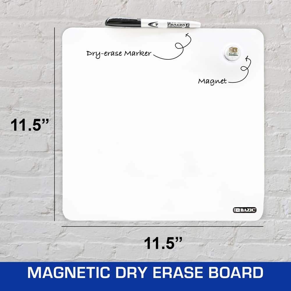 Magnetic Dry Erase Tile 11.5" x 11.5"
