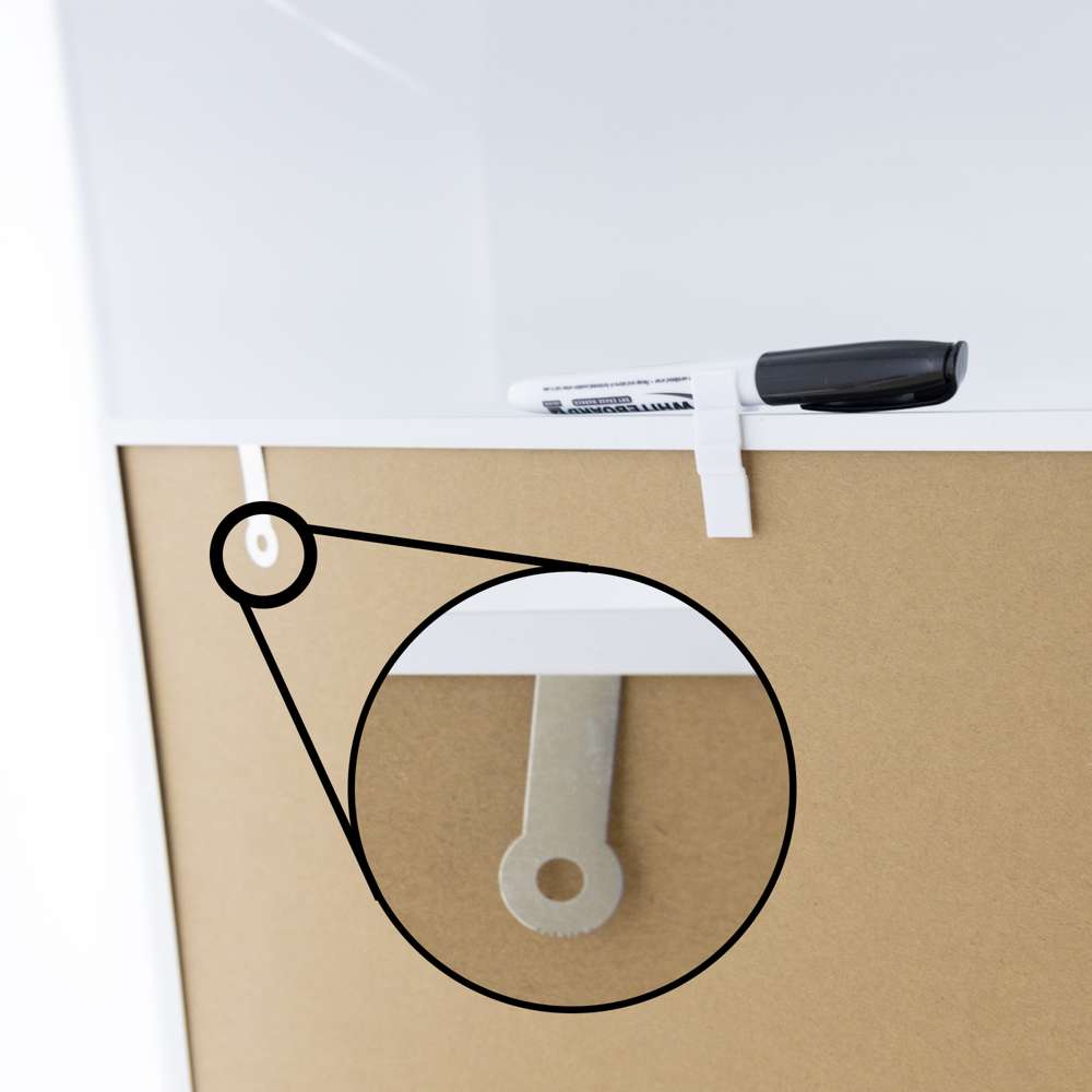 Aluminum Framed Magnetic Dry Erase/Cork Combo Board 16"x 20"