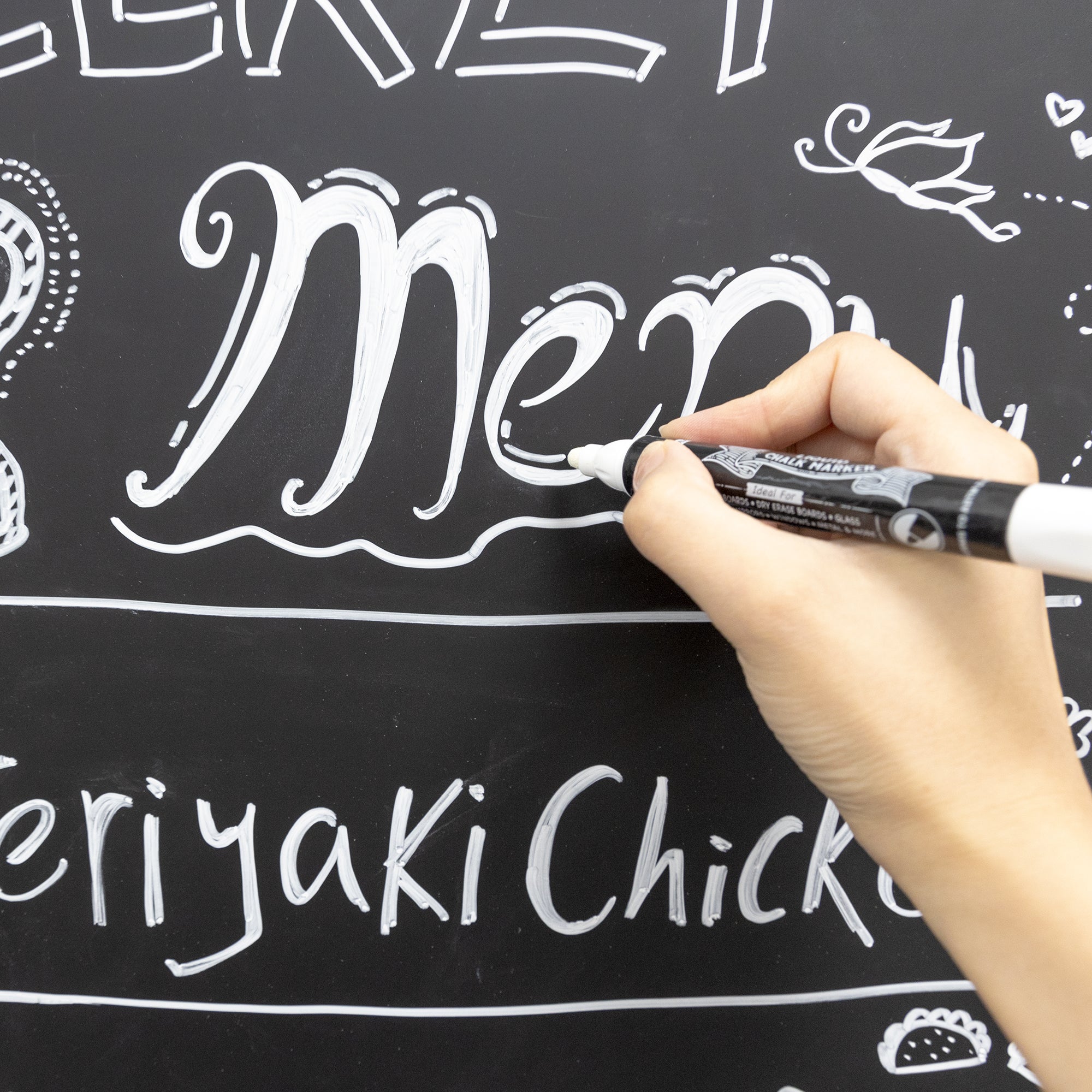 Magnetic Chalkboard 20" x 30" w/ Chalk Marker & Magnets