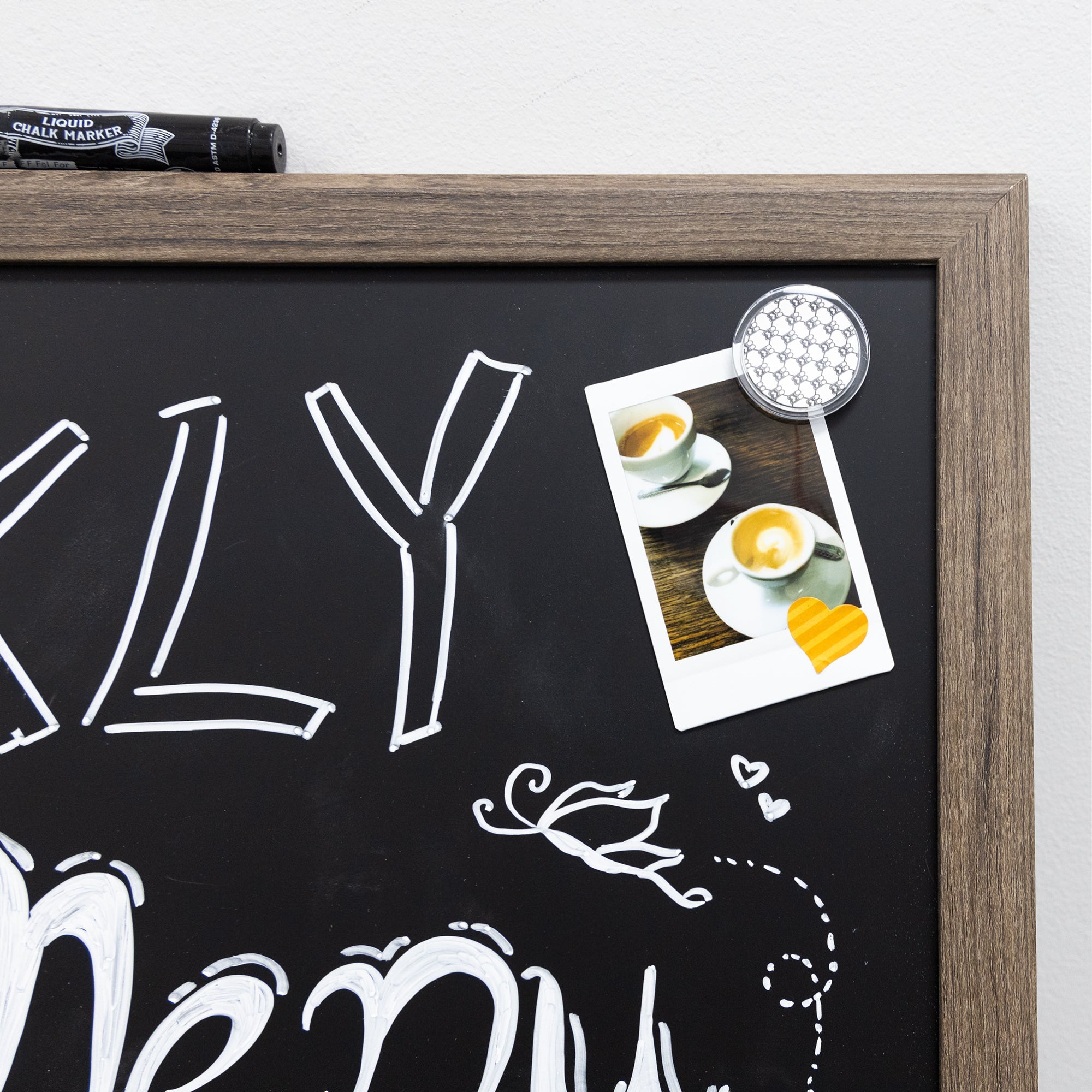 Magnetic Chalkboard 20" x 30" w/ Chalk Marker & Magnets