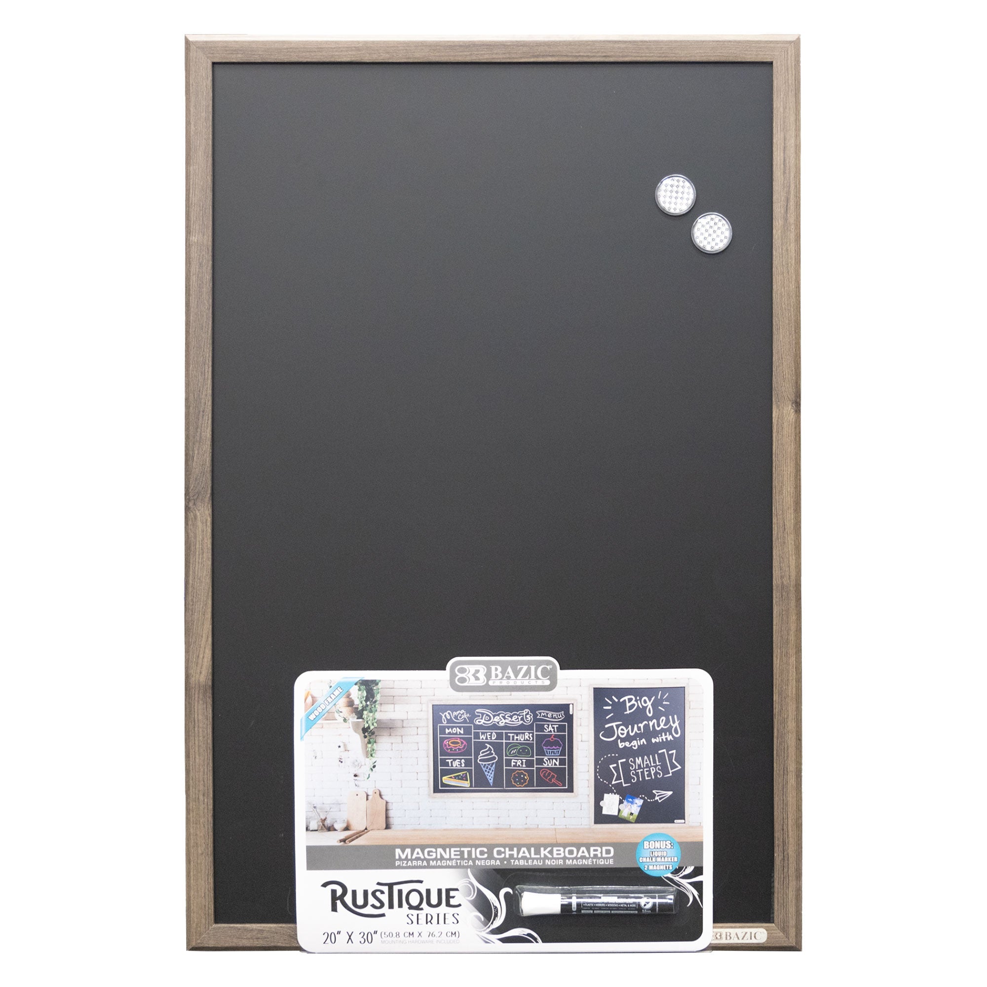 Magnetic Chalkboard 20" x 30" w/ Chalk Marker & Magnets