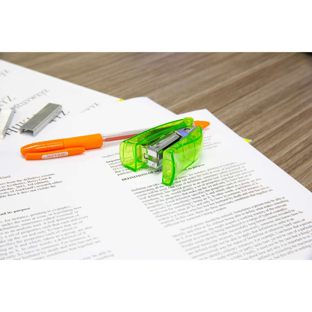 Mini Standard Stand-Up Stapler (26/6) w/ 500 Ct. Staples