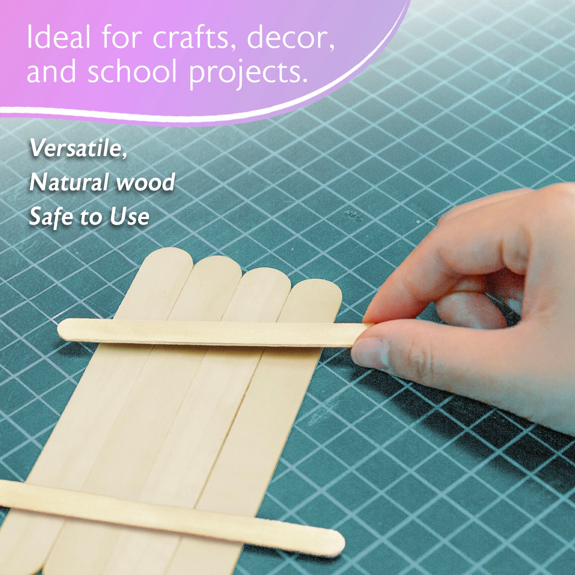 Natural Craft Stick (100/Pack)