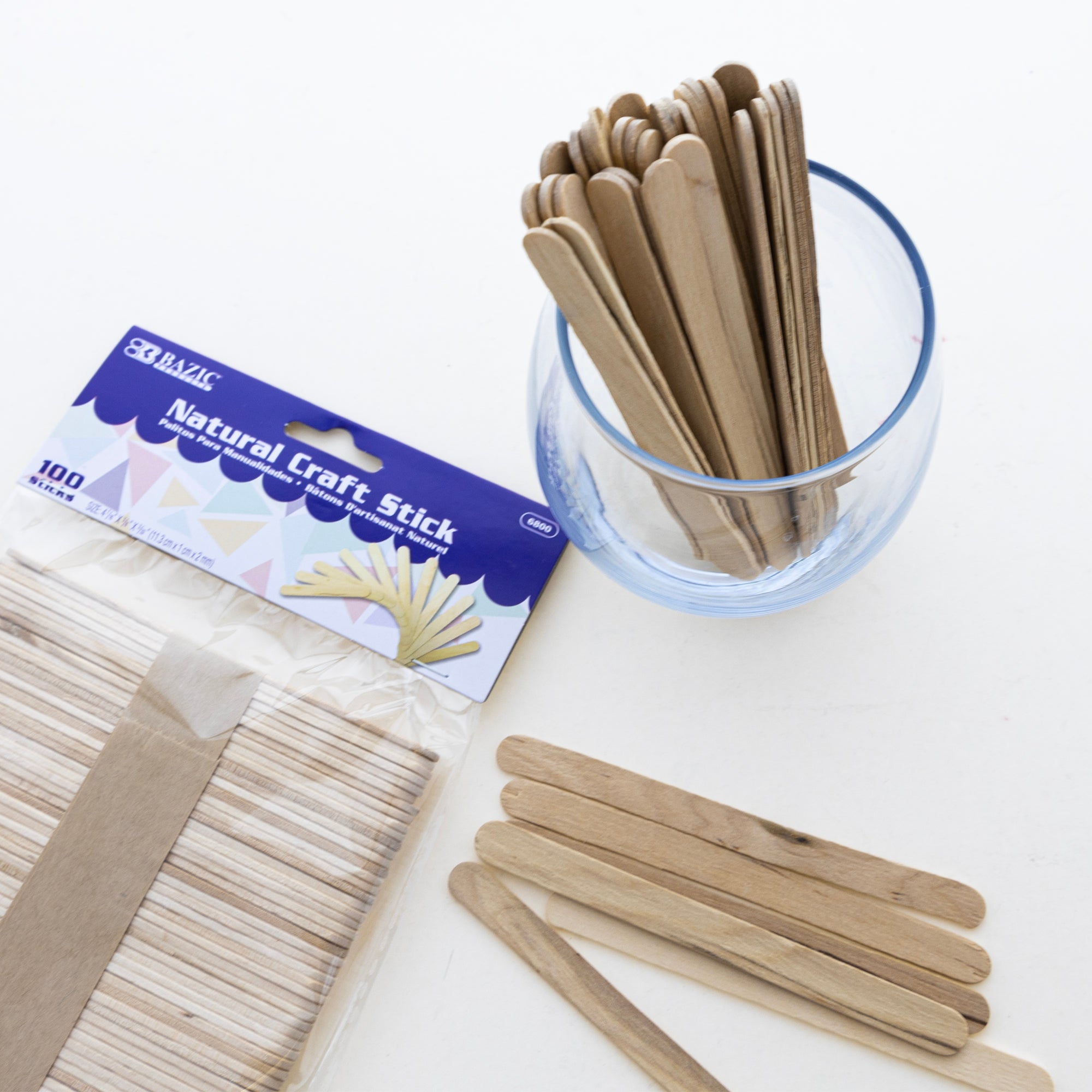 Natural Craft Stick (100/Pack)