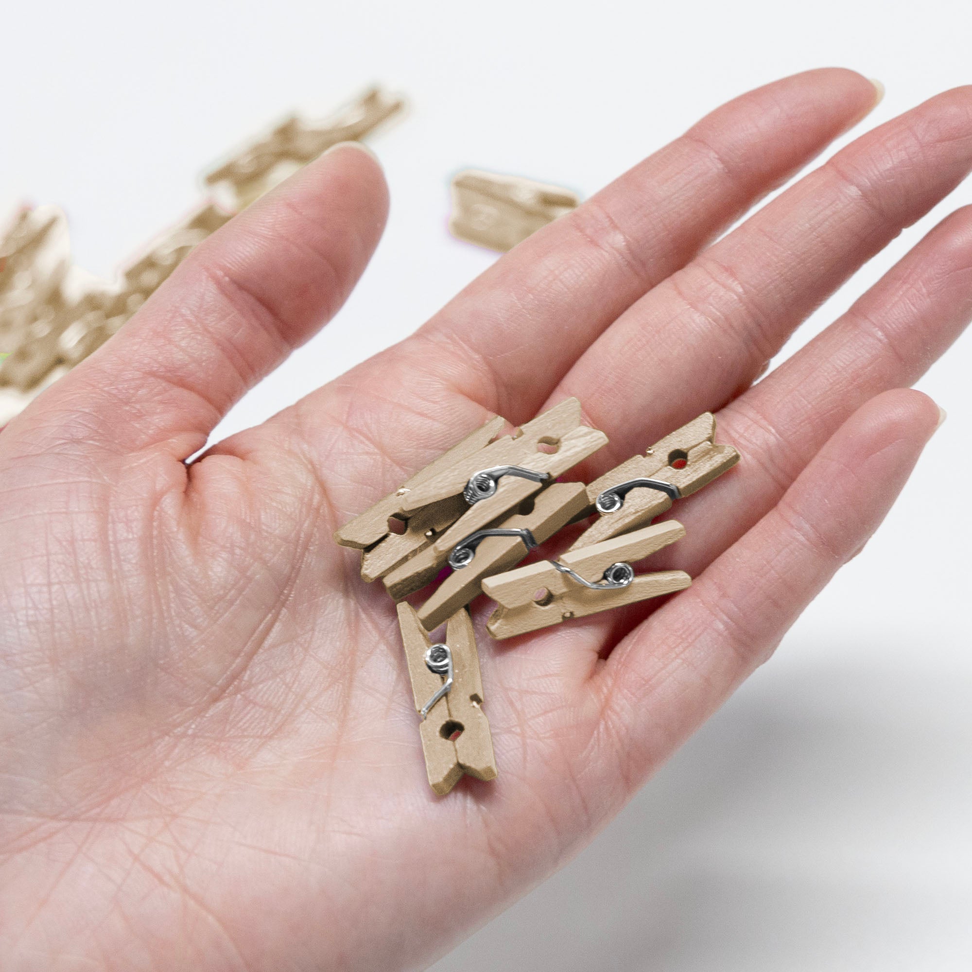 Mini Natural Clothes Pin (50/Pack)