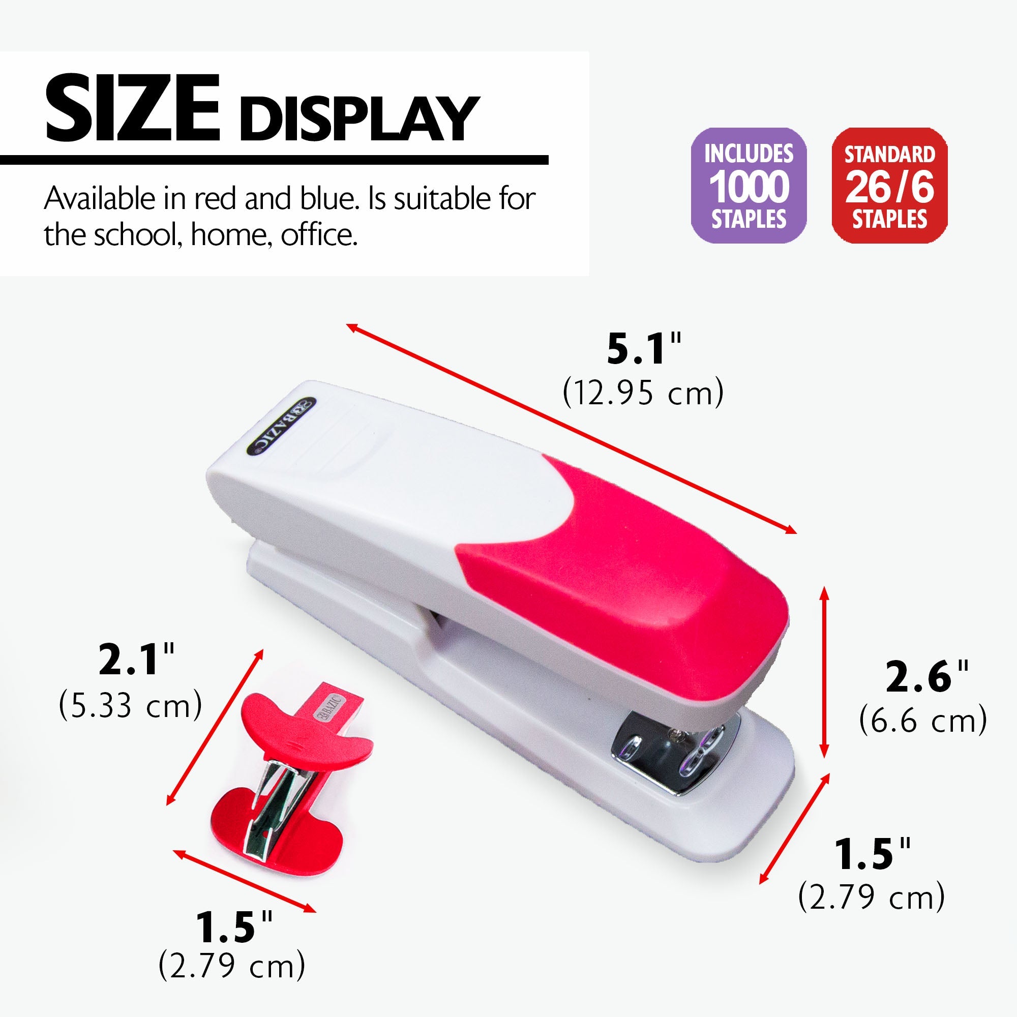 Desktop Stapler Set Comfort Grip