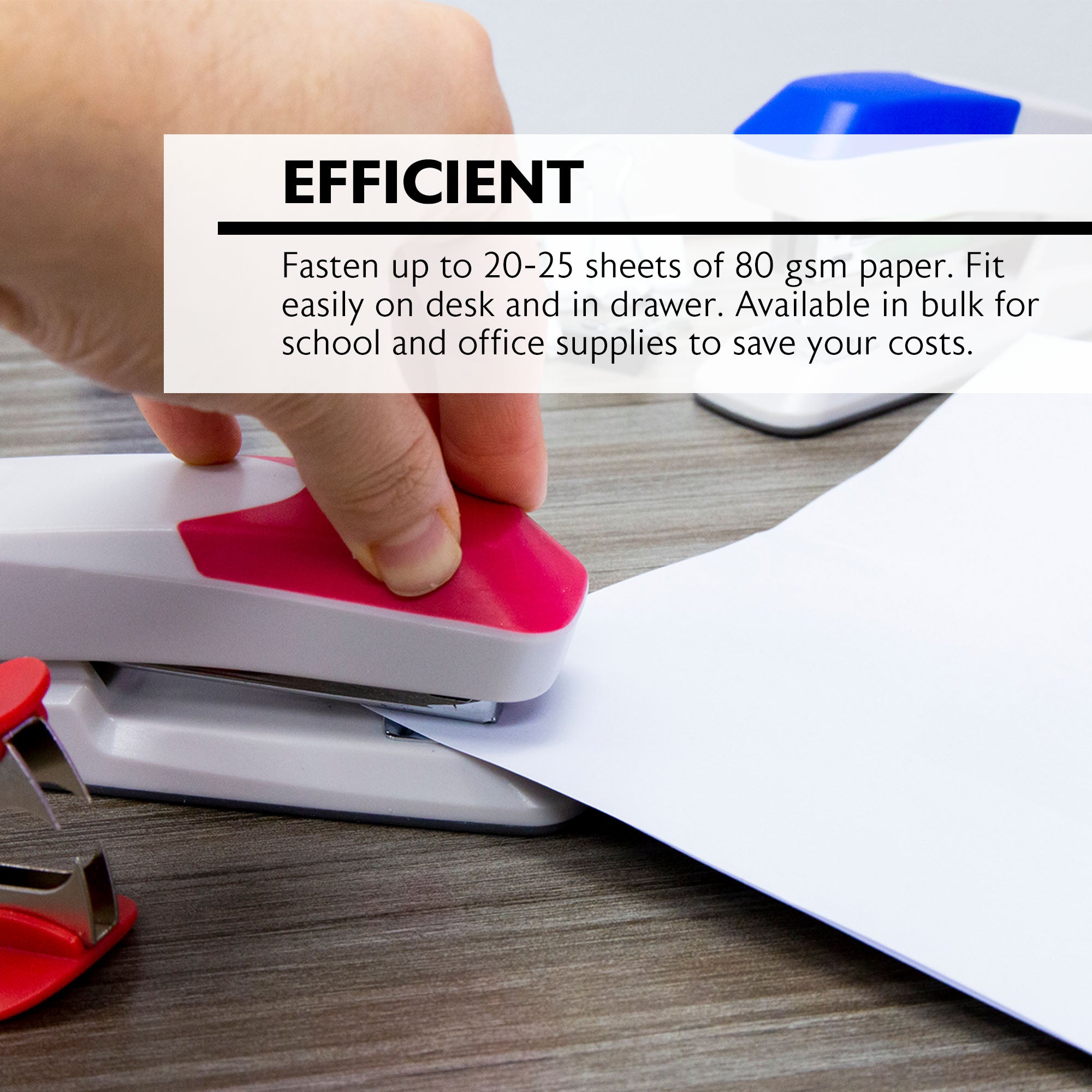 Desktop Stapler Set Comfort Grip