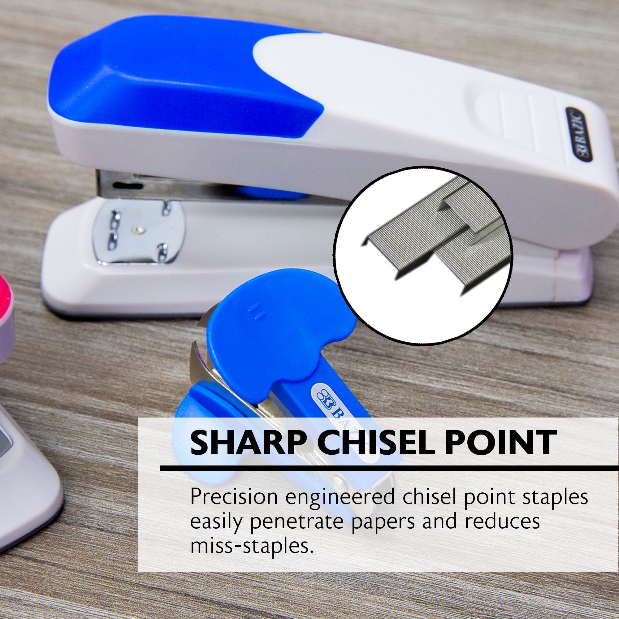 Desktop Stapler Set Comfort Grip