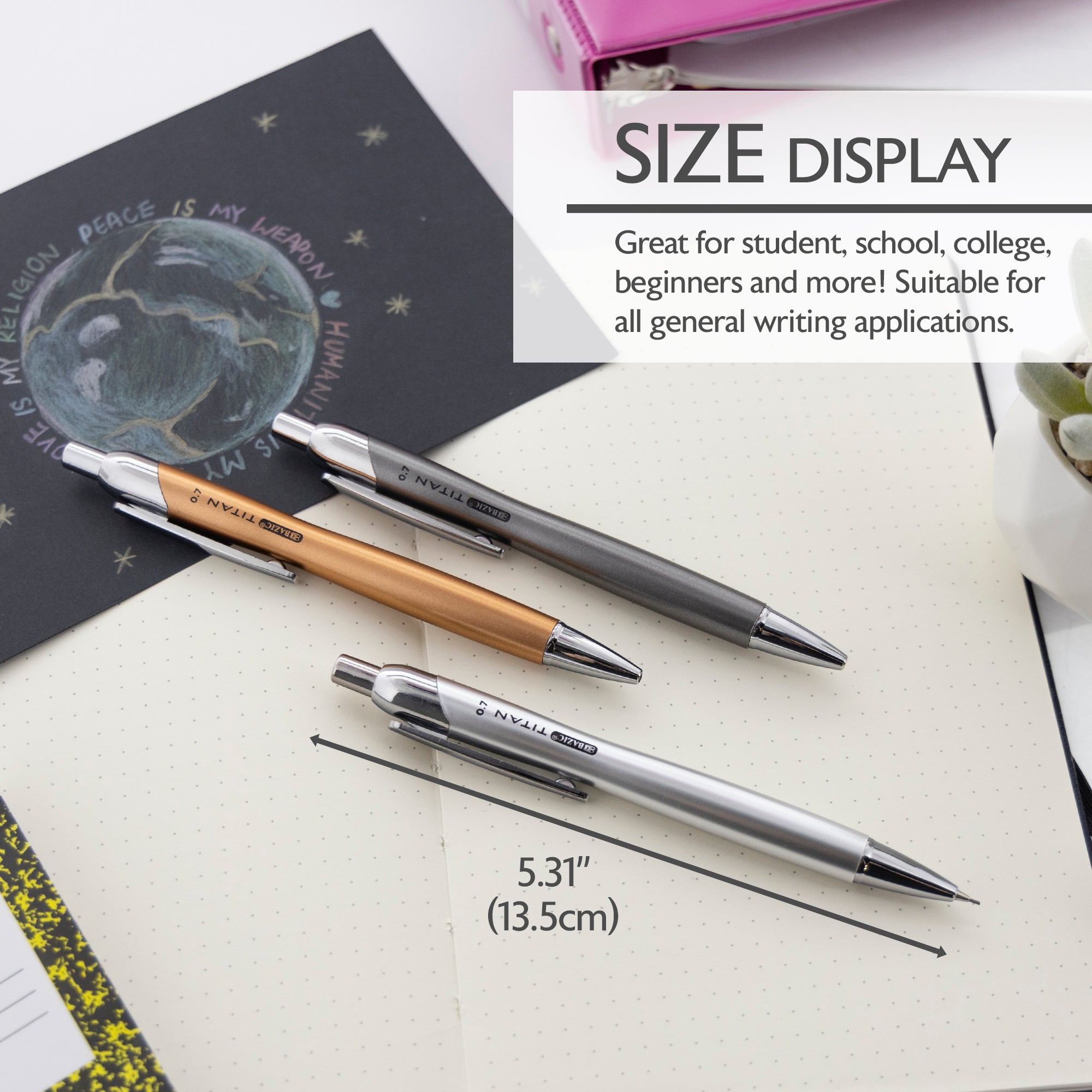 Titan 0.7mm Mechanical Pencil (3/Pack)