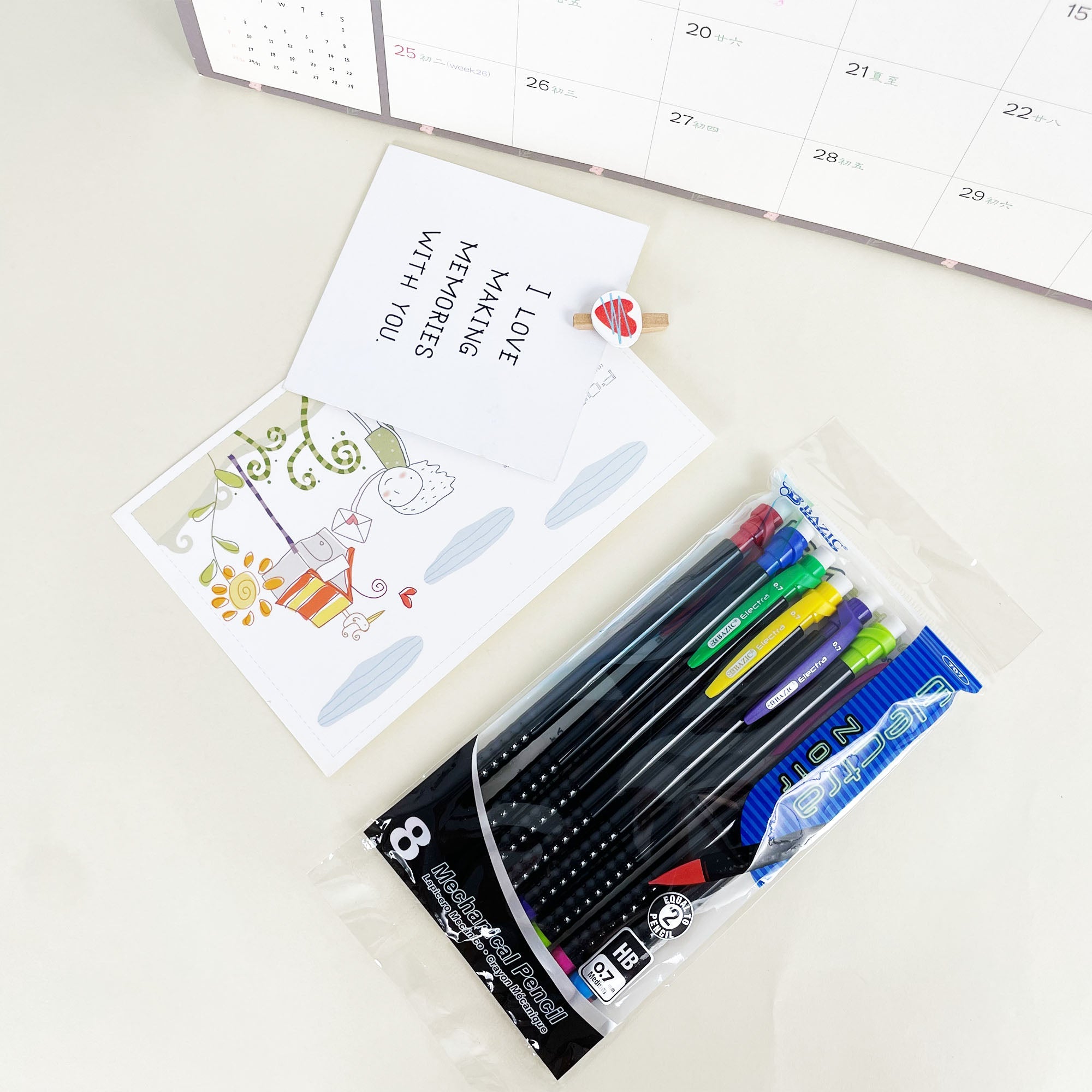 0.7mm Electra Noir Mechanical Pencil (8/Pack)